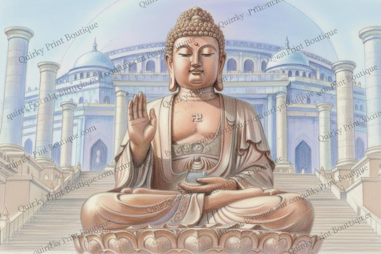 Buddha Pastel Sketch