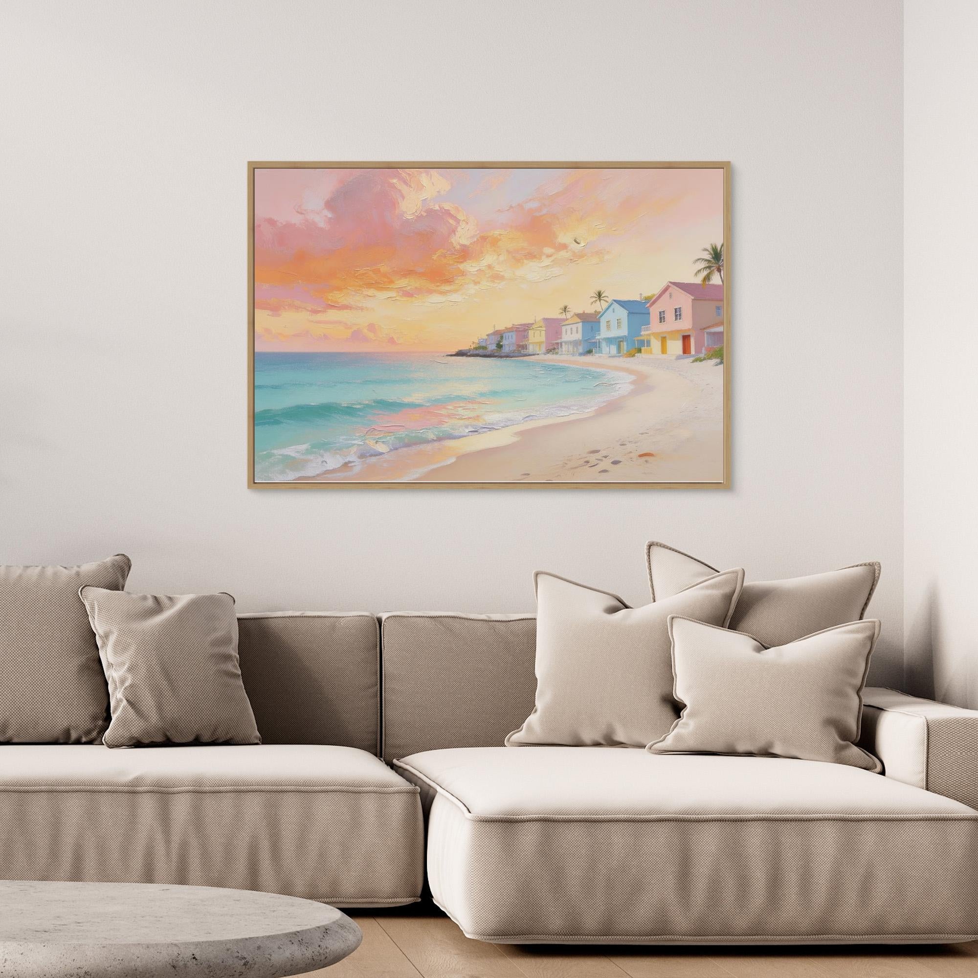 Peach Sunset Beach