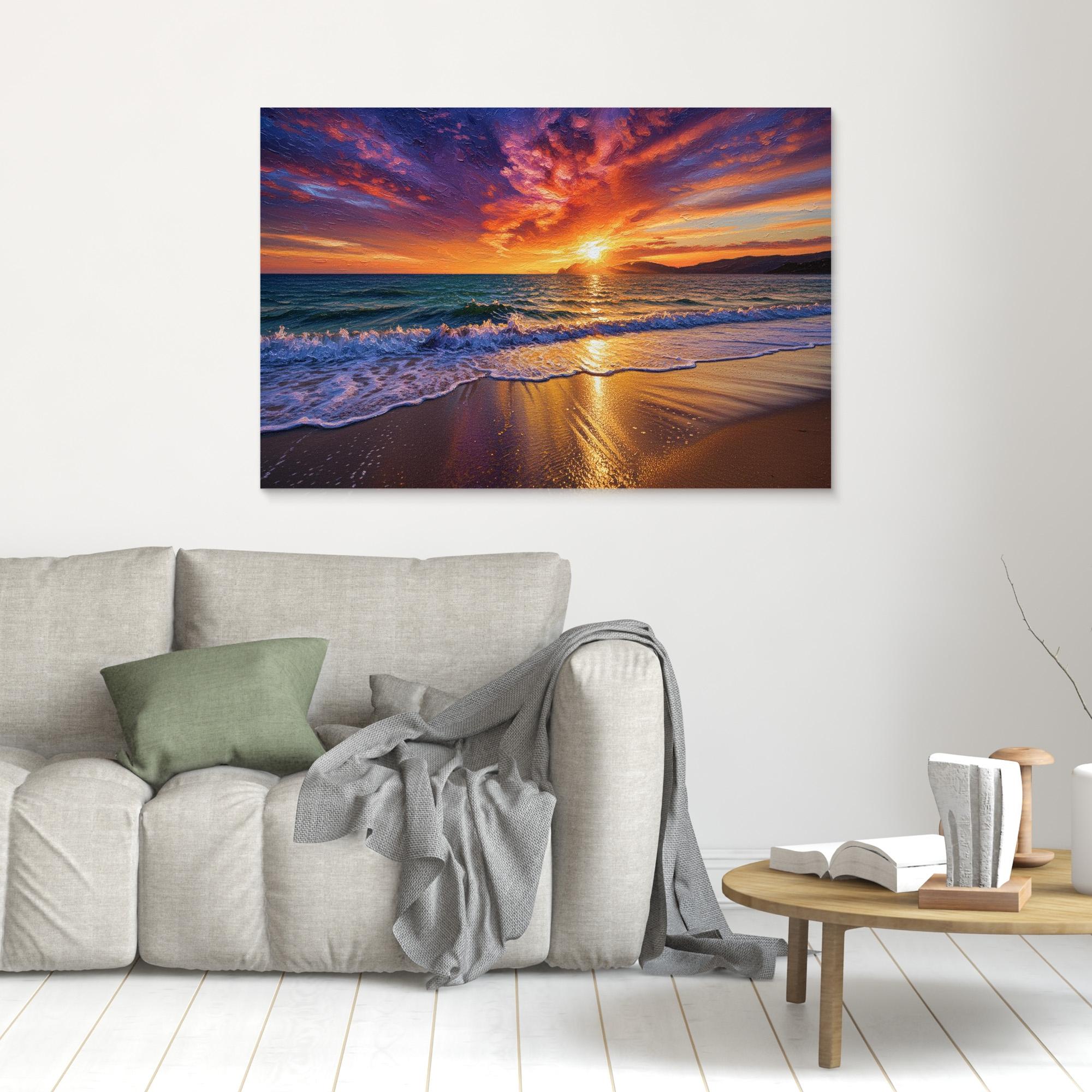 Ocean Sunset Oil