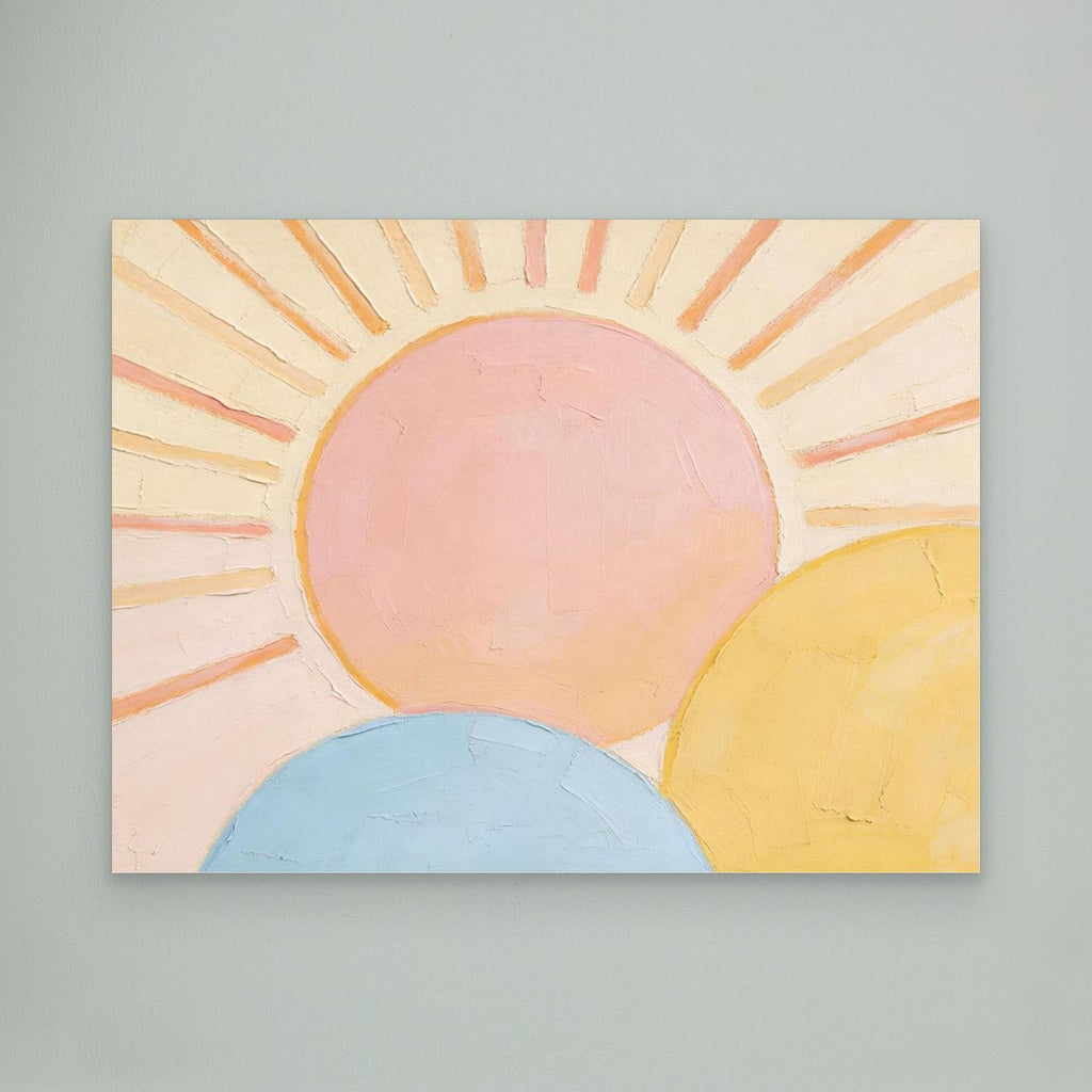 Triple Horizon Wall Canvas Art