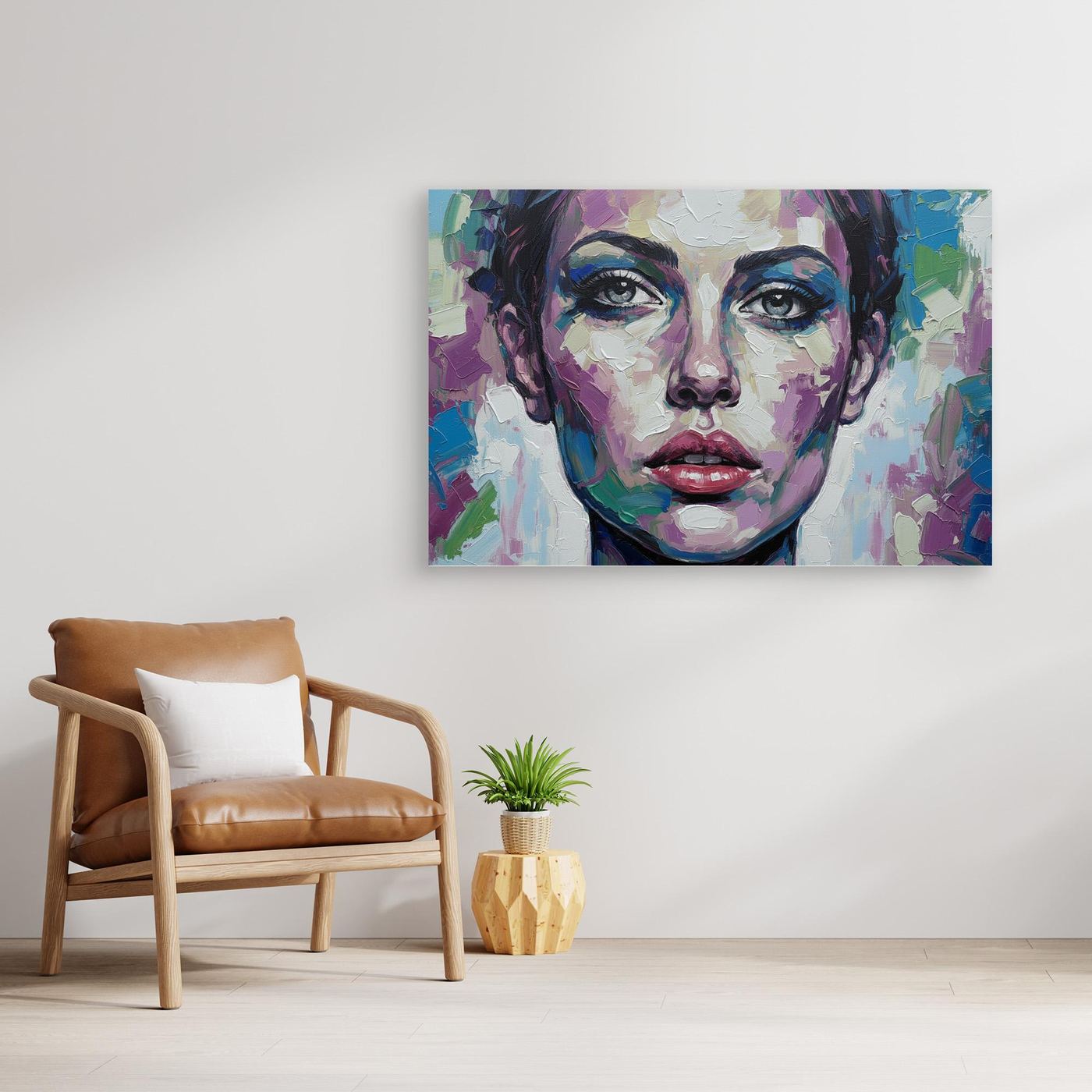  Chromatic Gaze Wall Canvas