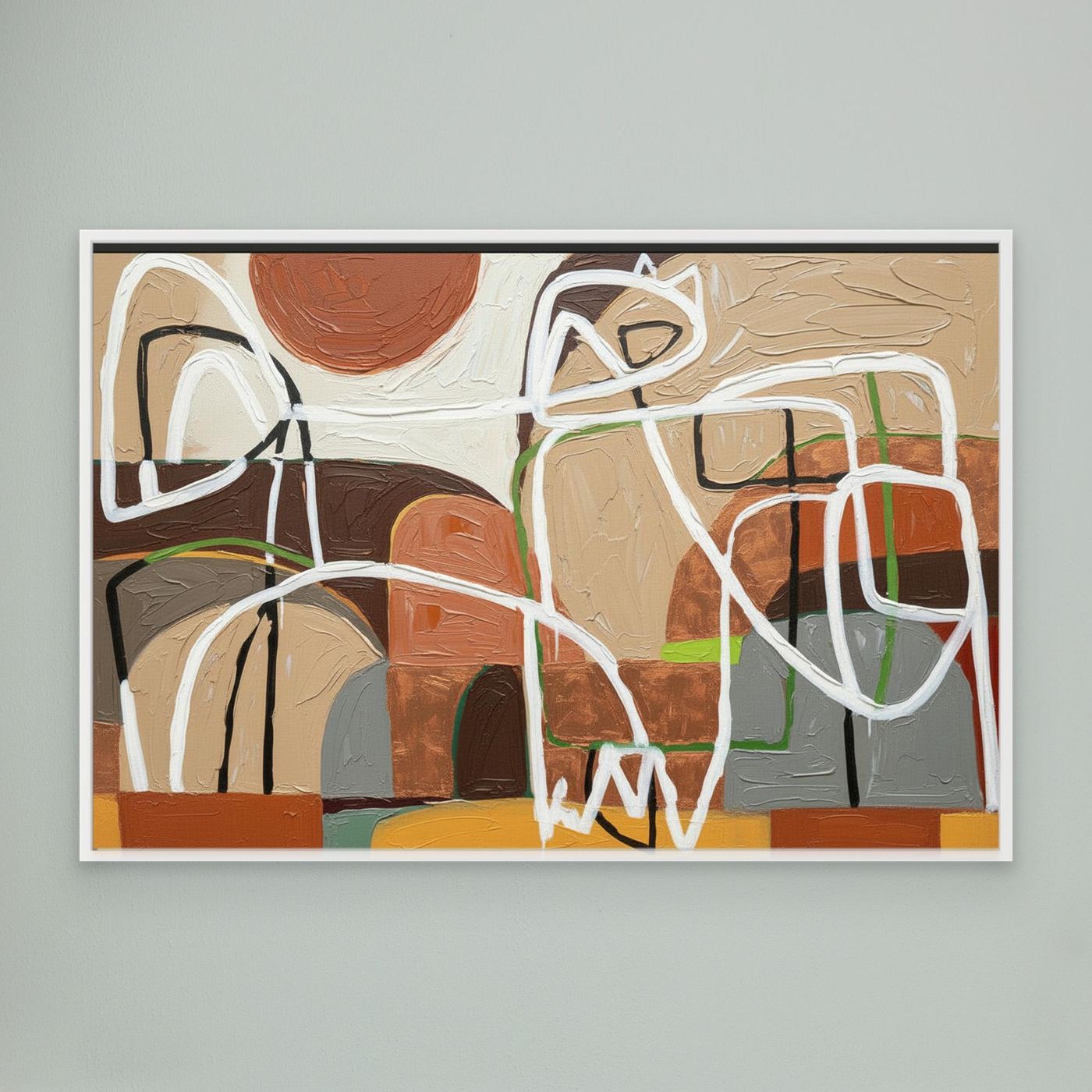 Enlightened Village Wall Canvas