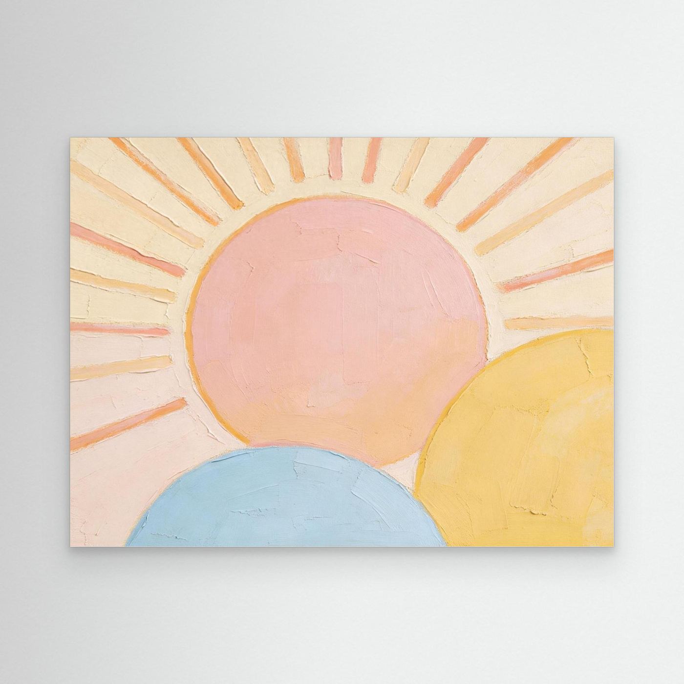 Triple Horizon Wall Canvas Art
