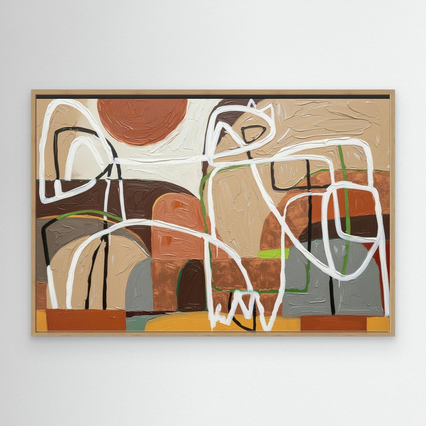 Enlightened Village Wall Canvas