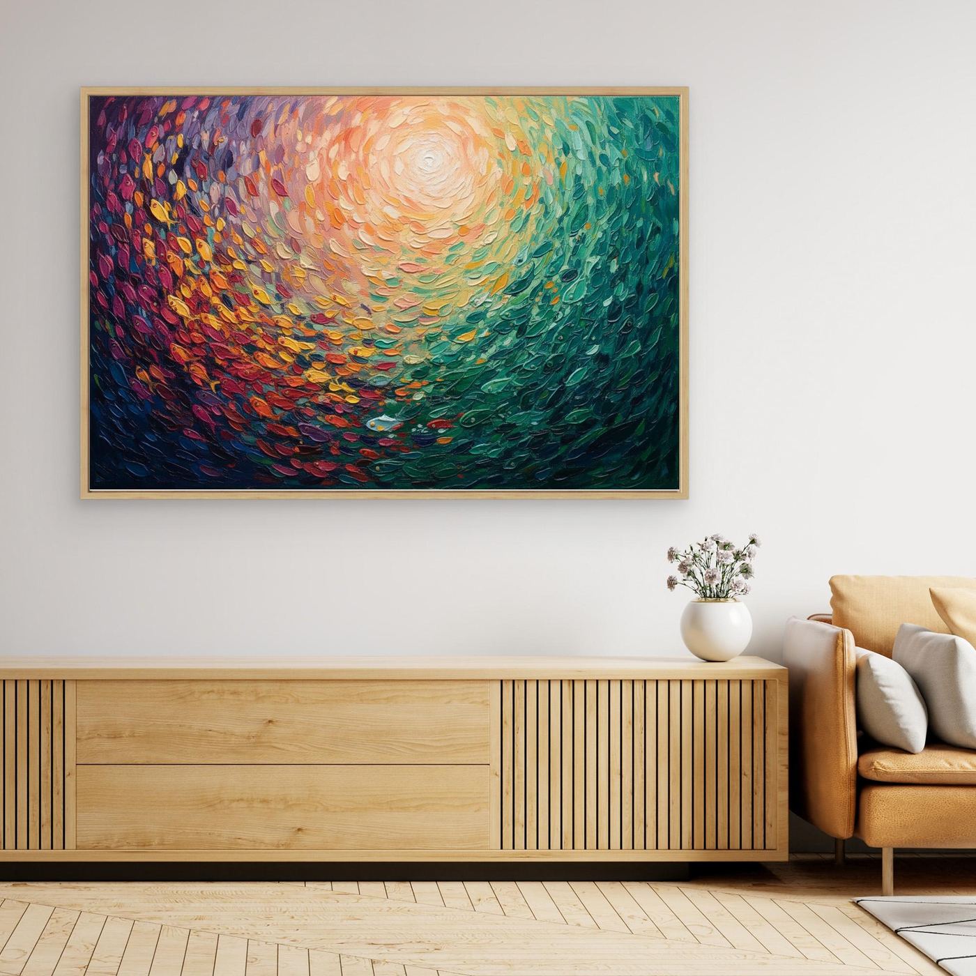 Celestial Gavering Wall Canvas