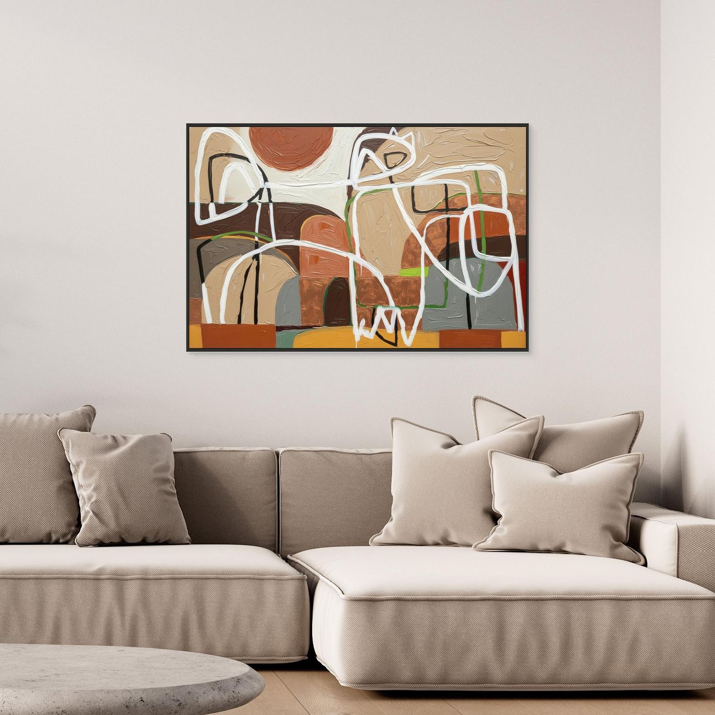 Enlightened Village Wall Canvas