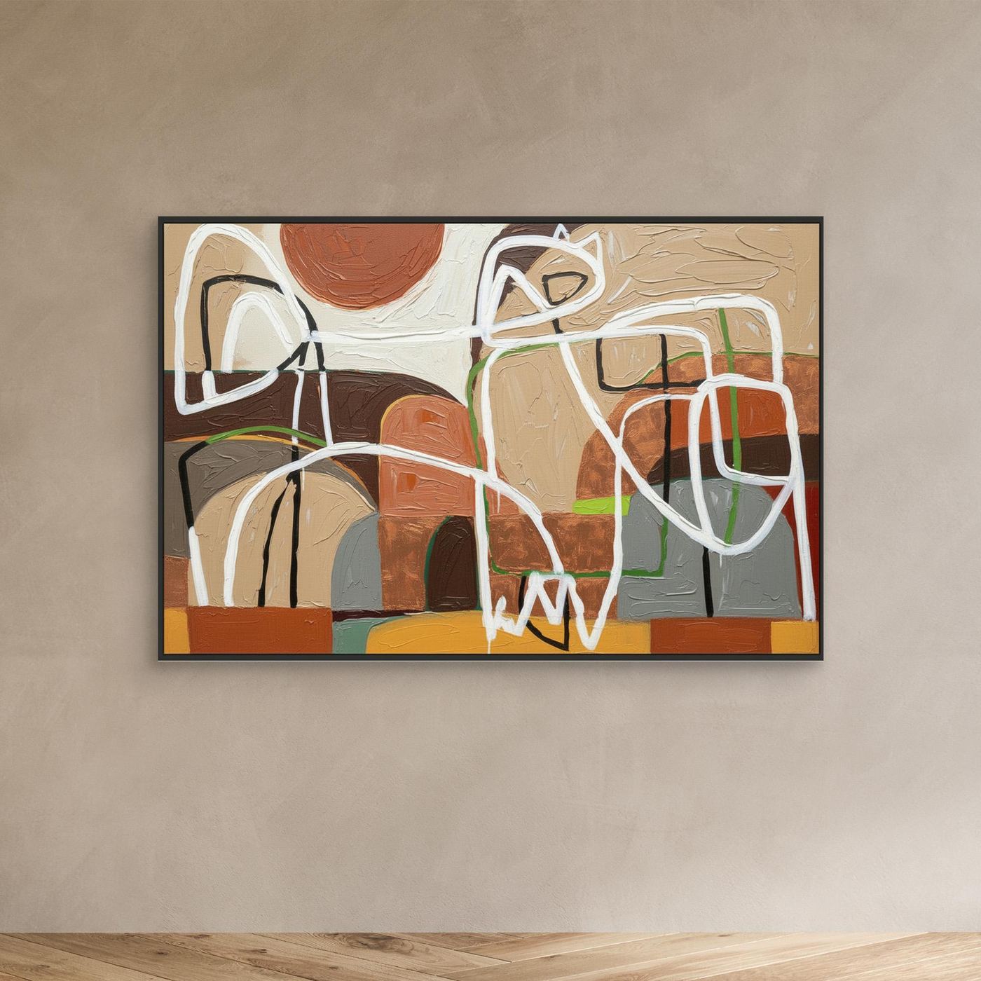 Enlightened Village Wall Canvas