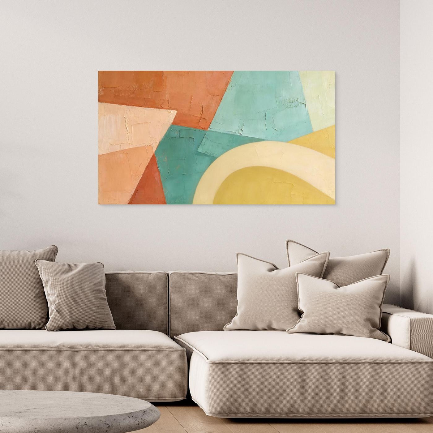 Sediment Layers Wall Canvas 