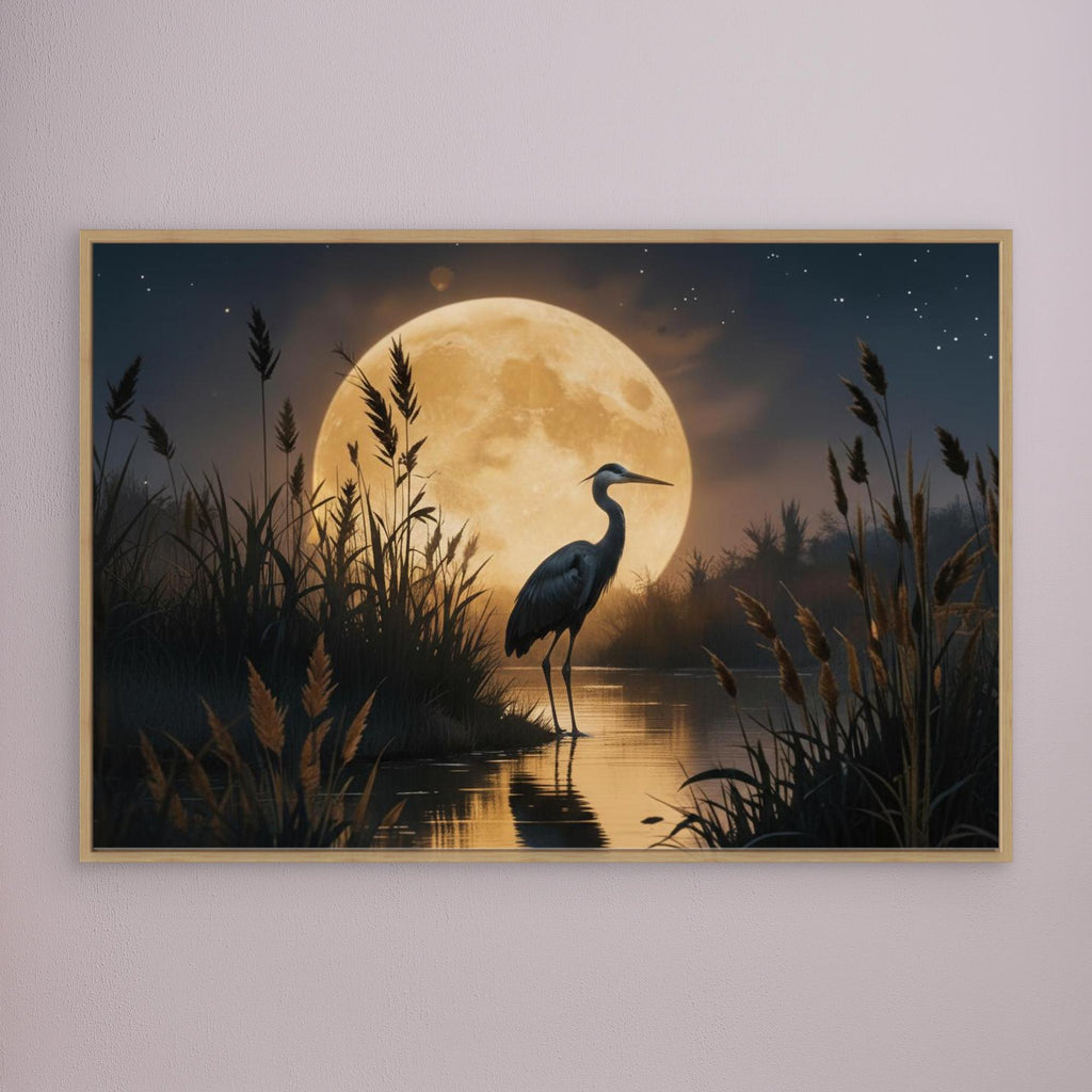 Heron In Wetlands