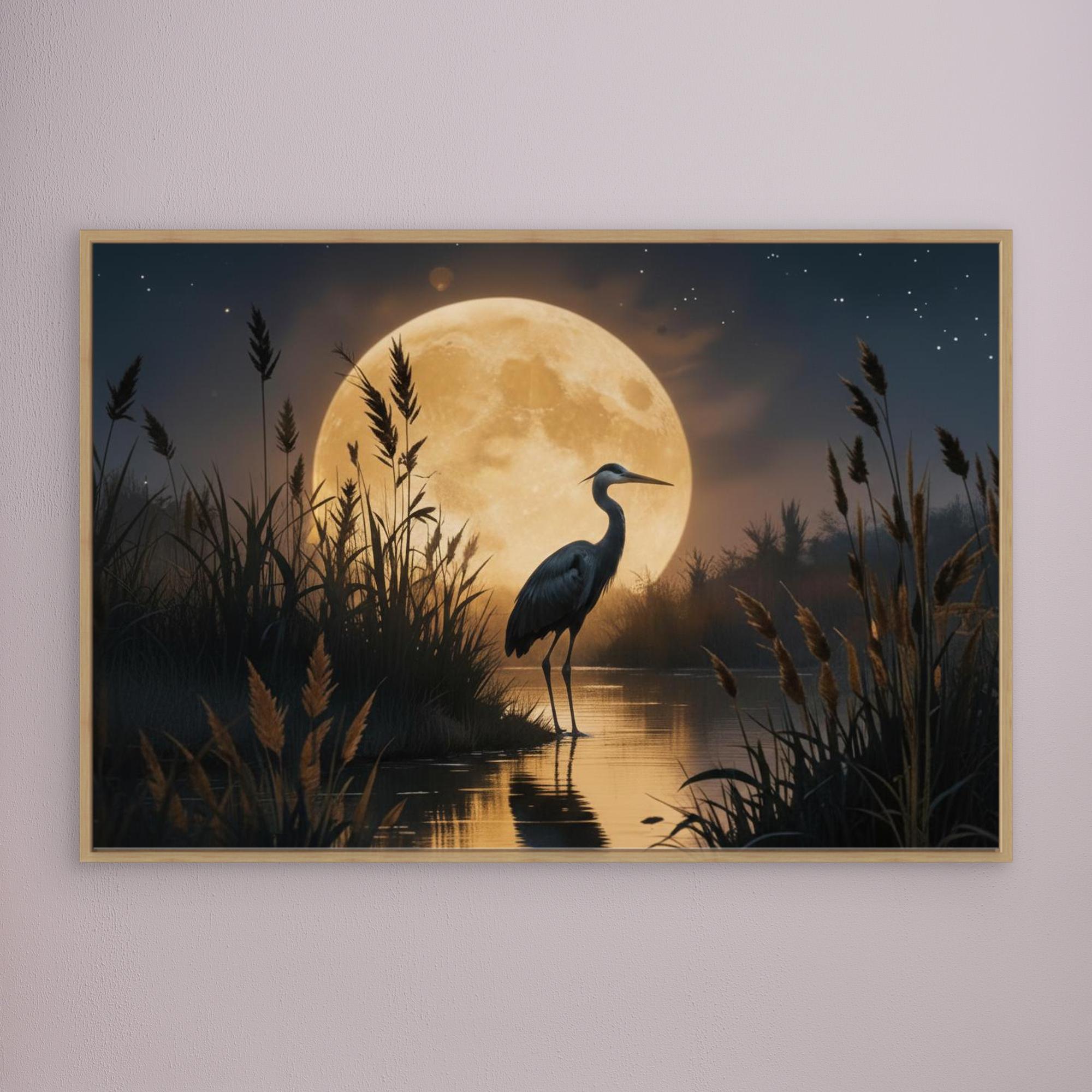 Heron In Wetlands