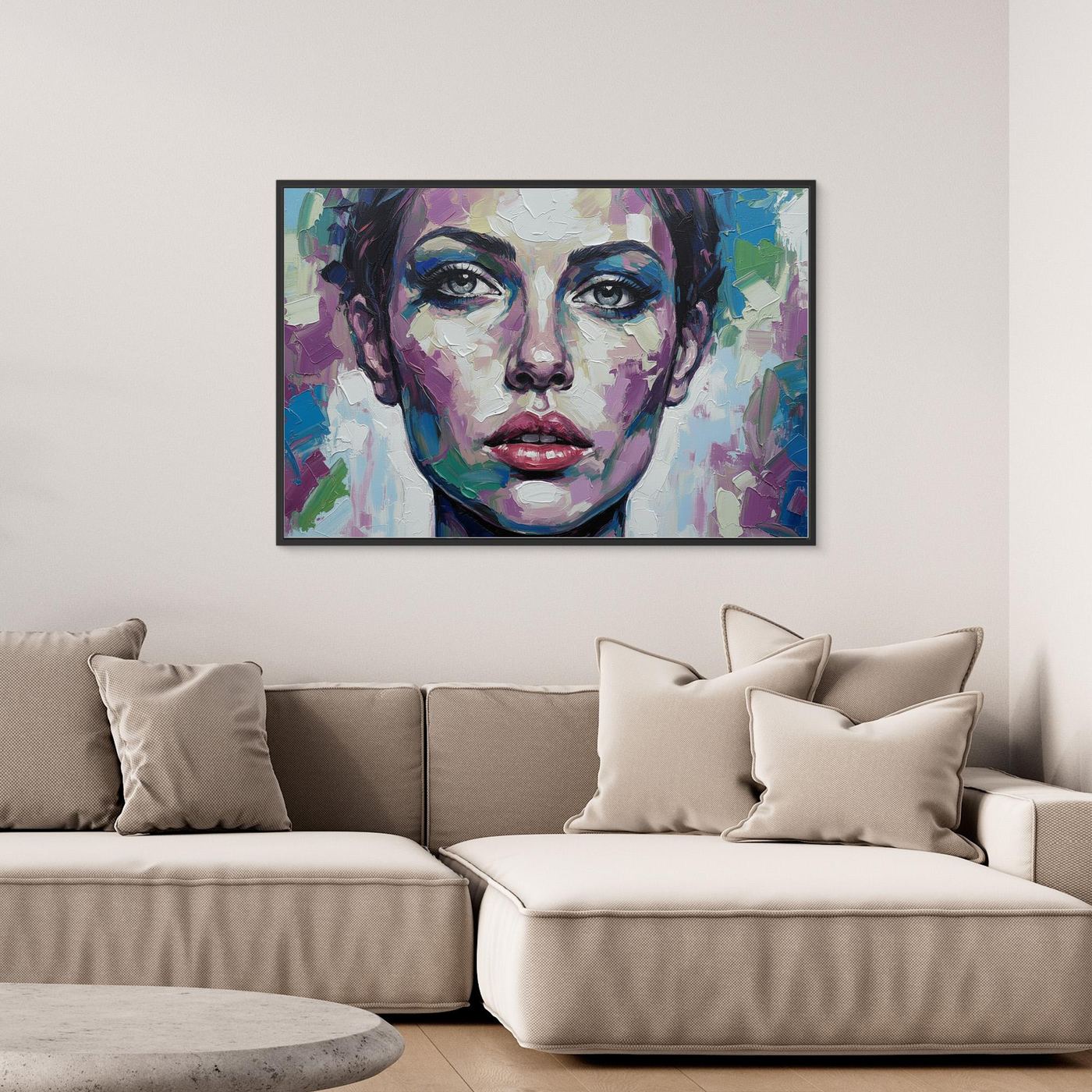  Chromatic Gaze Wall Canvas