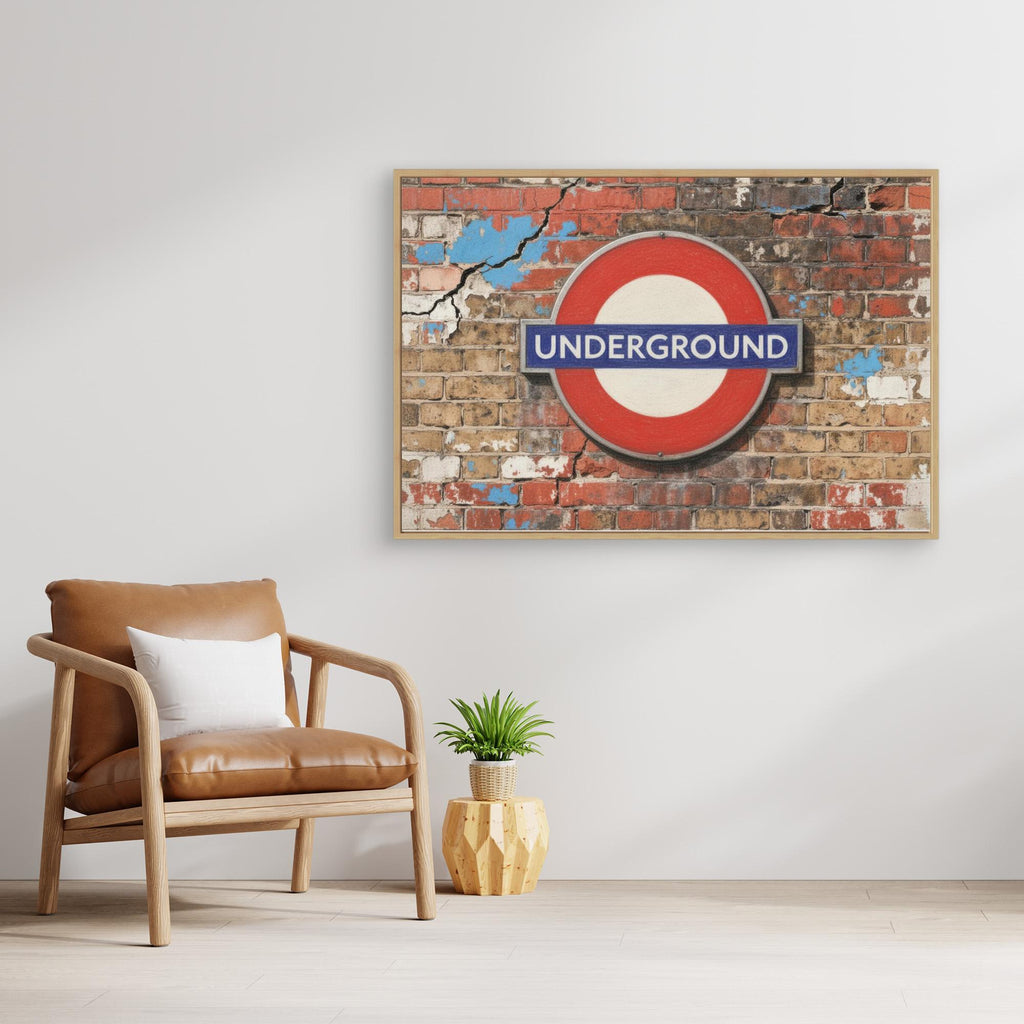 Retro London Underground Sign