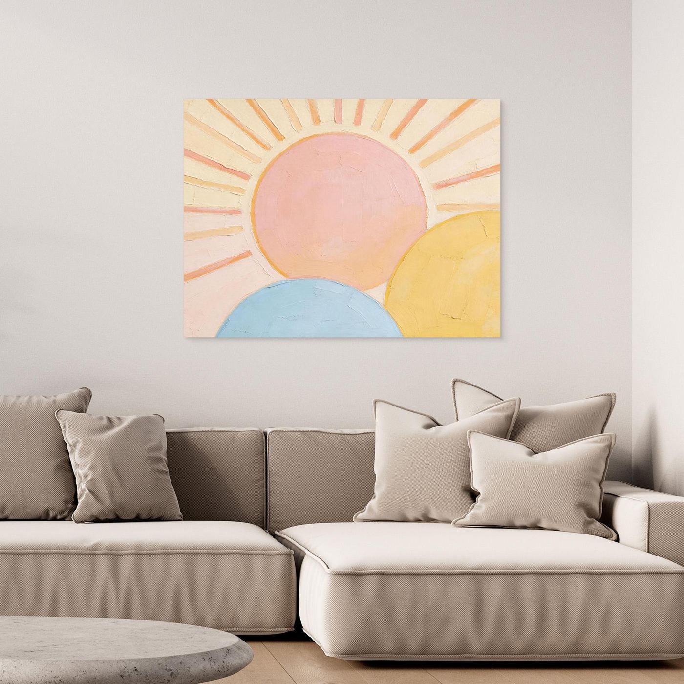 Triple Horizon Wall Canvas Art