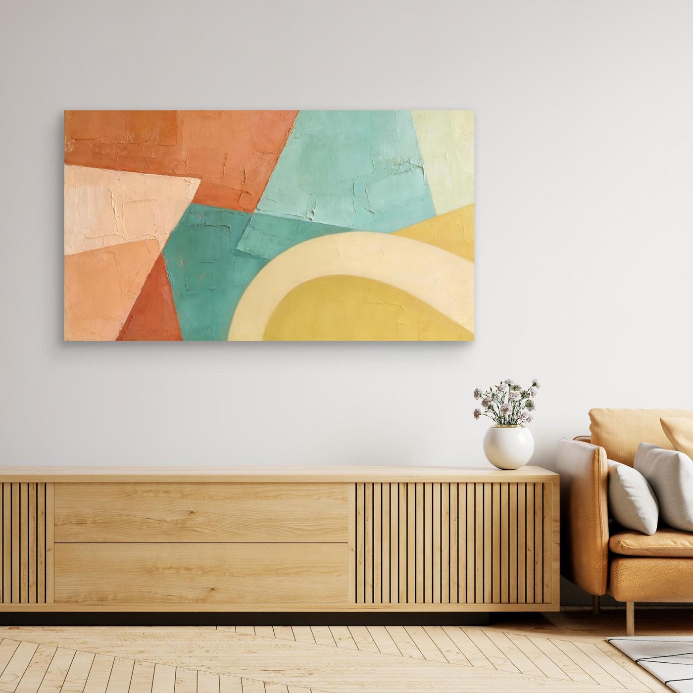 Sediment Layers Wall Canvas 