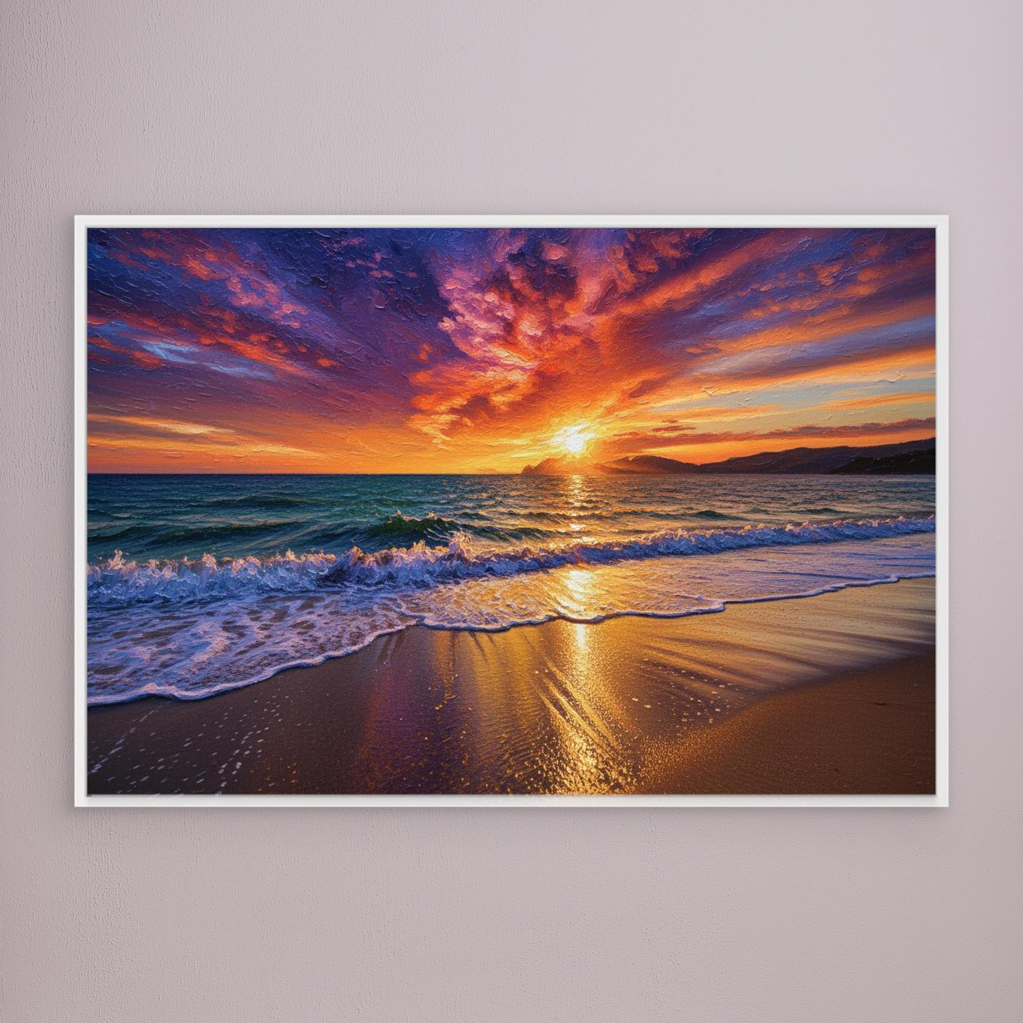 Ocean Sunset Oil