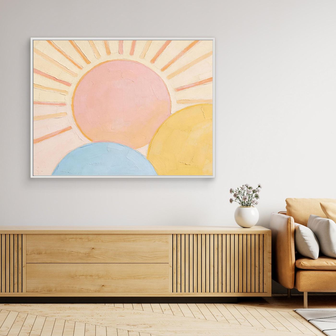 Triple Horizon Wall Canvas Art