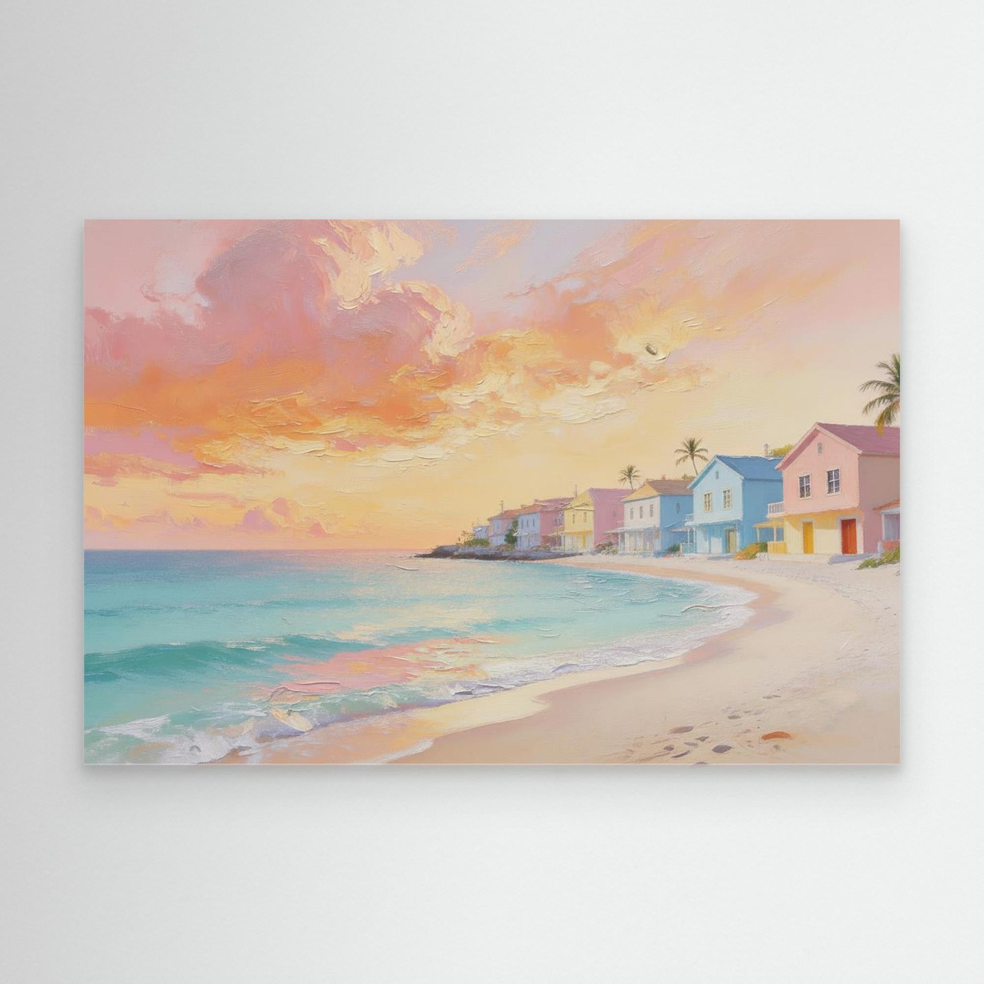 Peach Sunset Beach