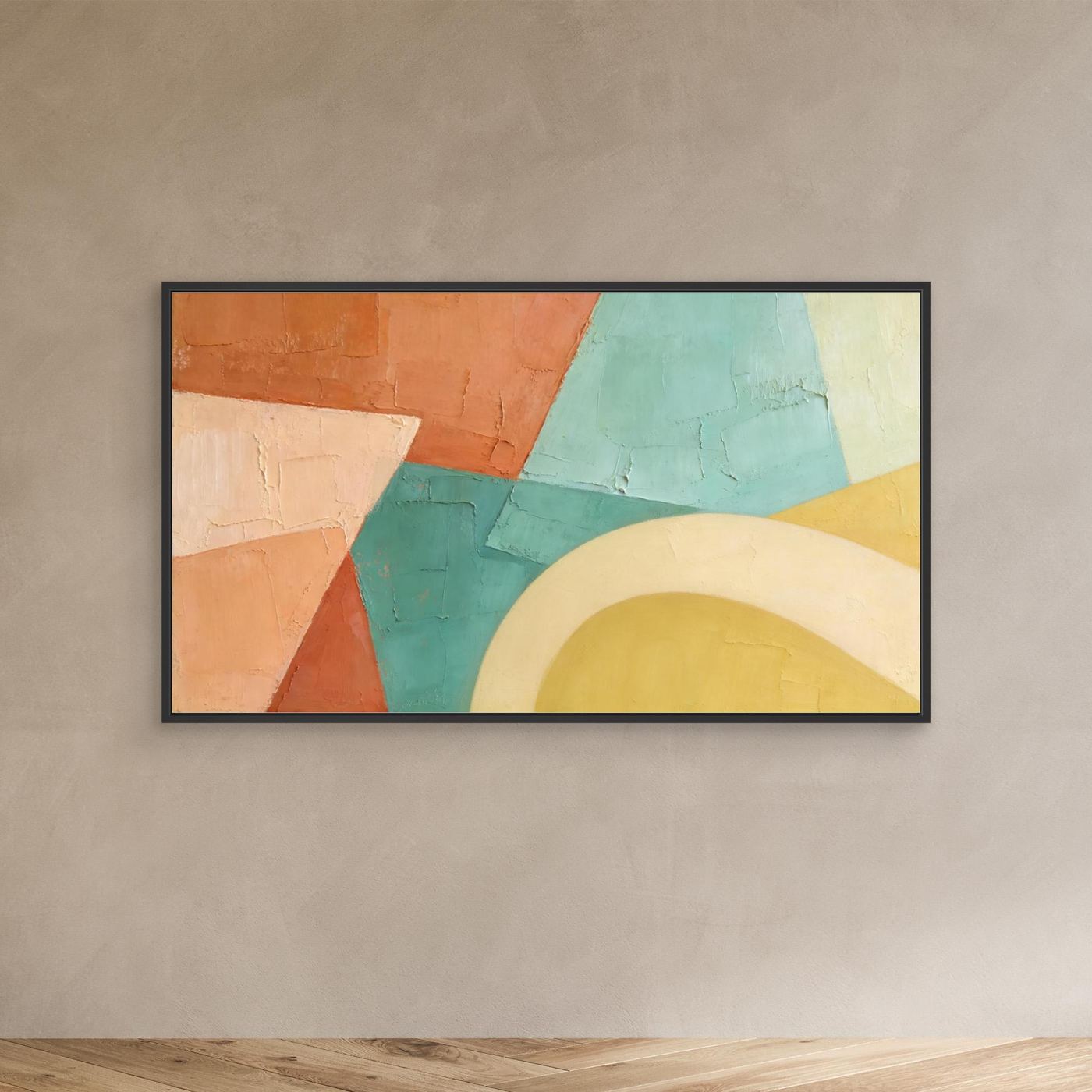 Sediment Layers Wall Canvas 