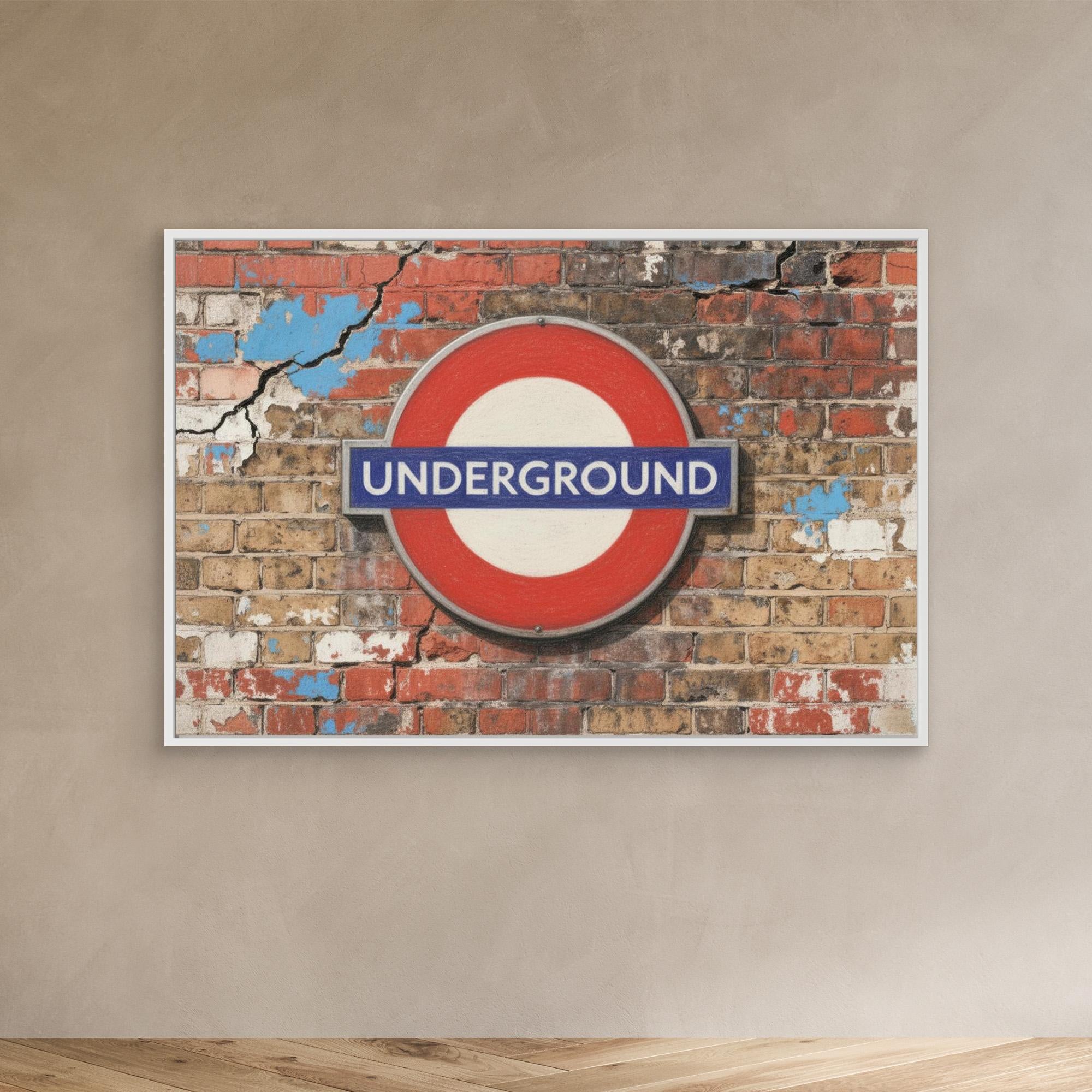 Retro London Underground Sign