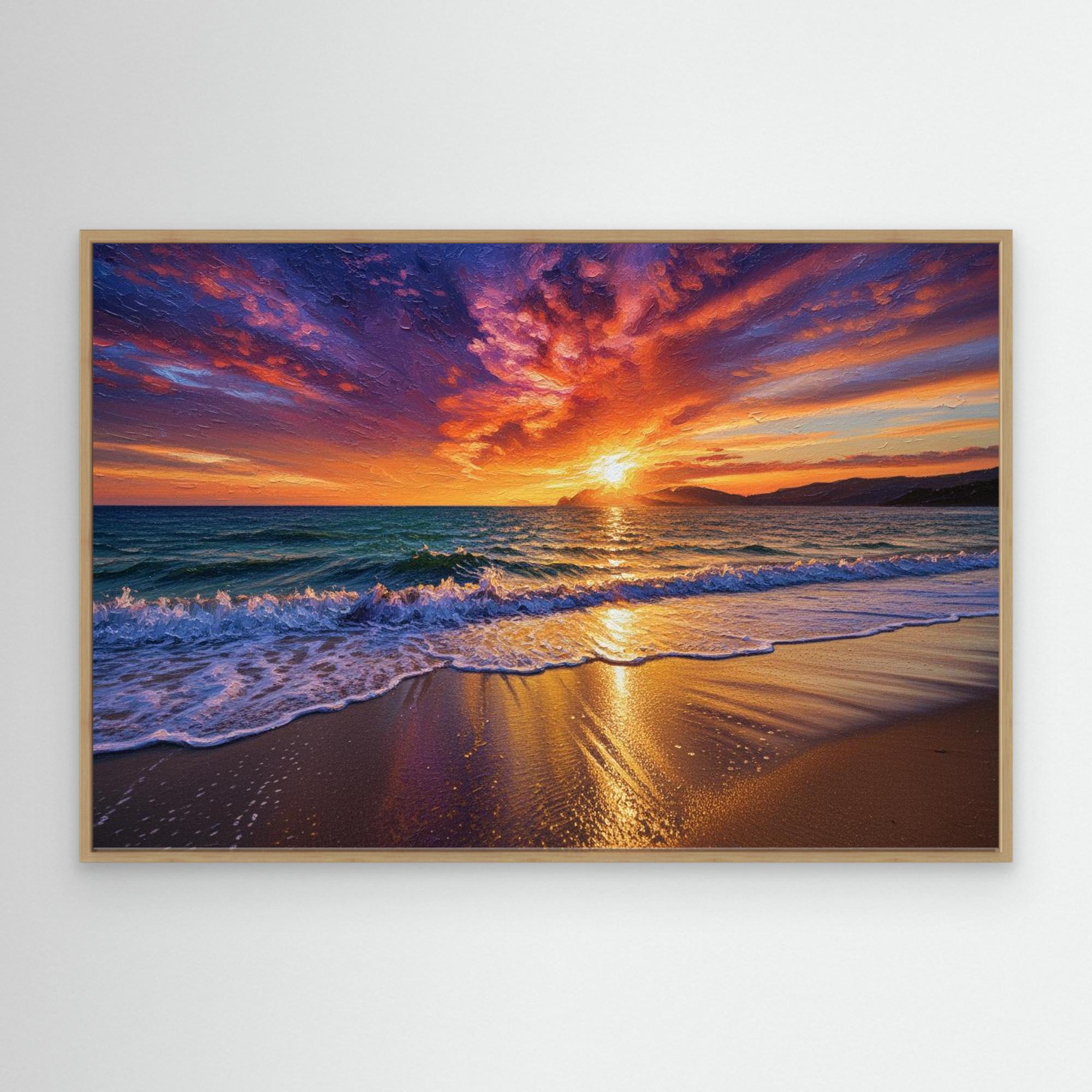 Ocean Sunset Oil