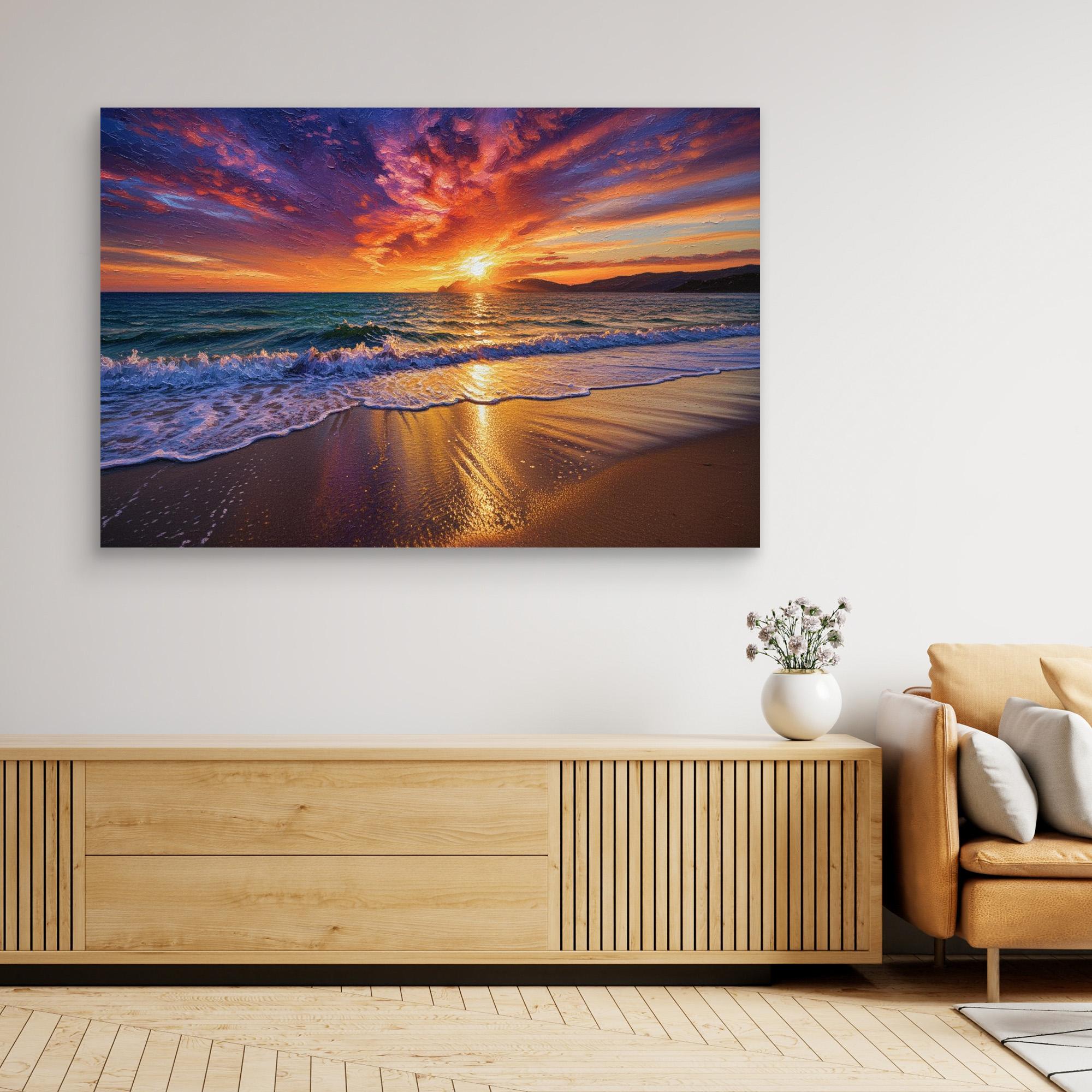 Ocean Sunset Oil