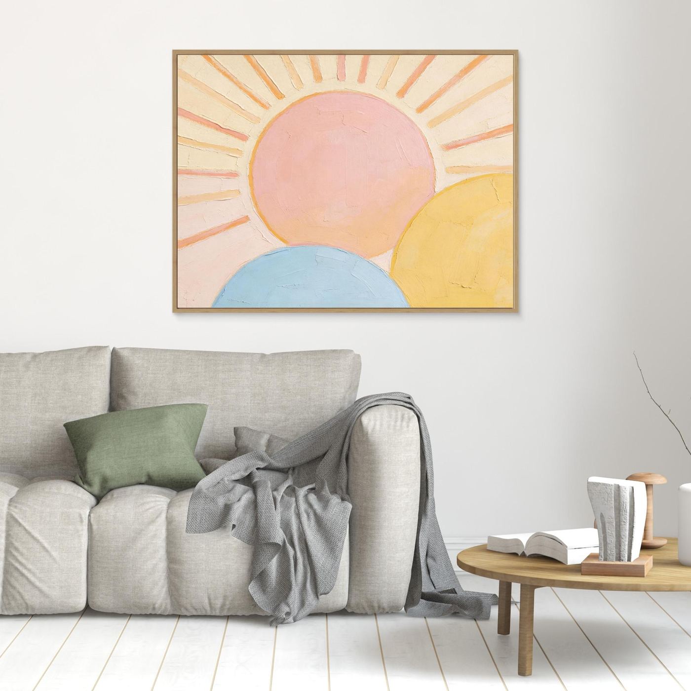 Triple Horizon Wall Canvas Art