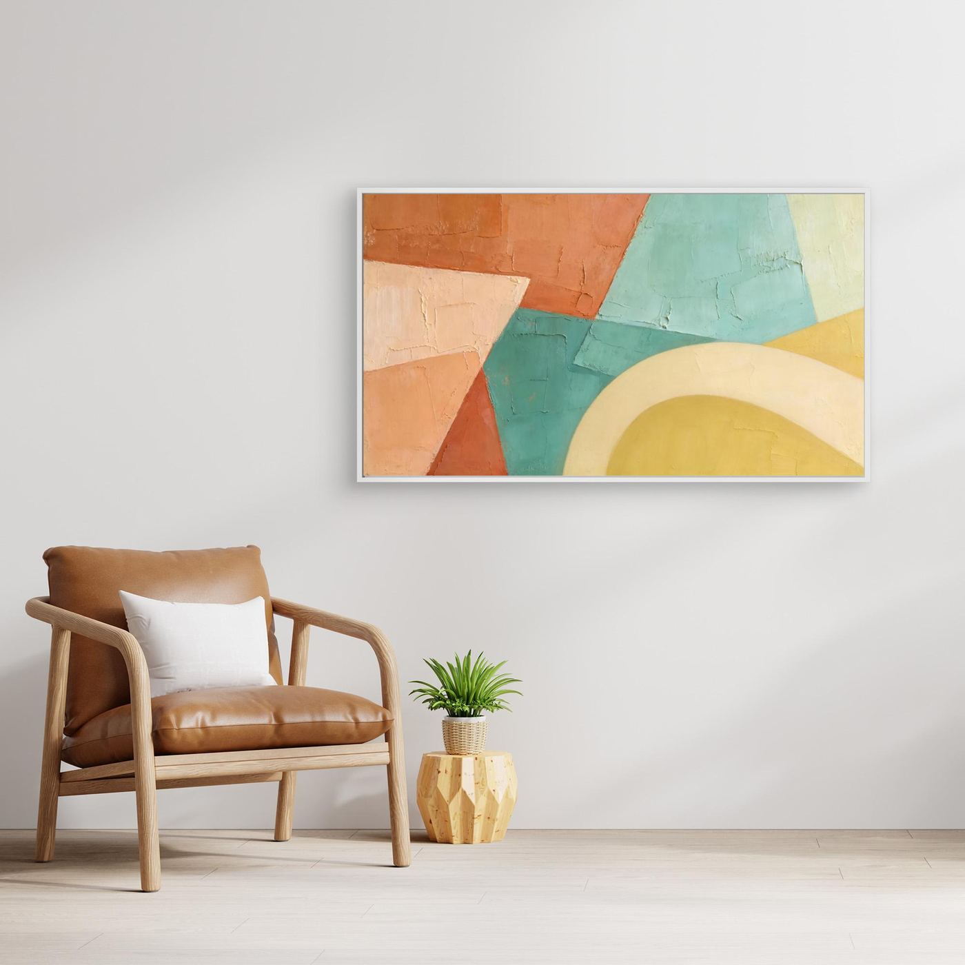 Sediment Layers Wall Canvas 