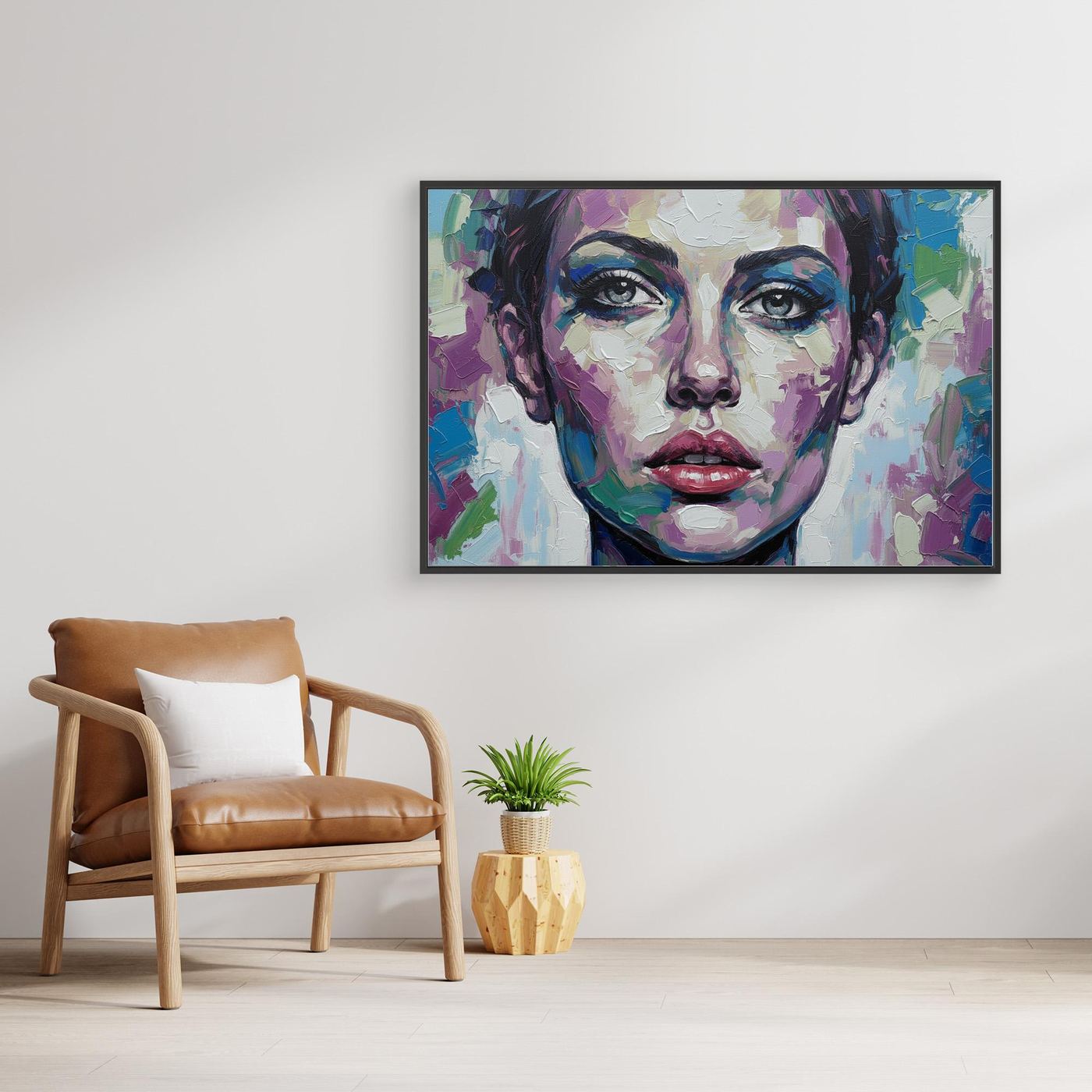  Chromatic Gaze Wall Canvas