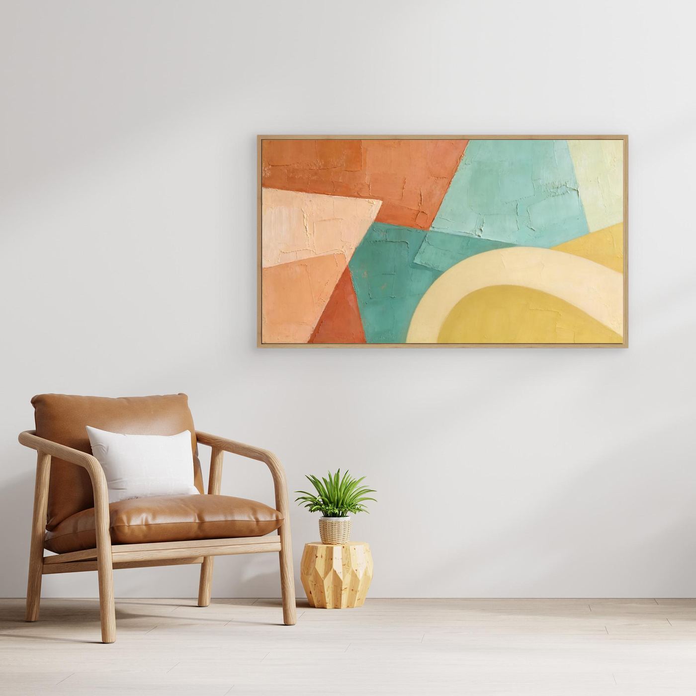 Sediment Layers Wall Canvas 