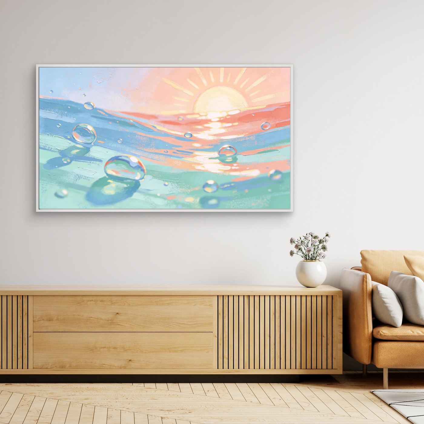 Sun And Sea Bubbles Canvas 