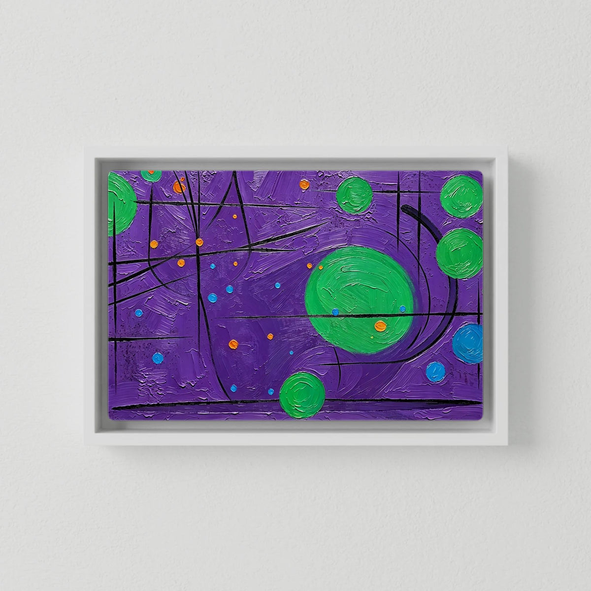 Purple Cat Canvas Art