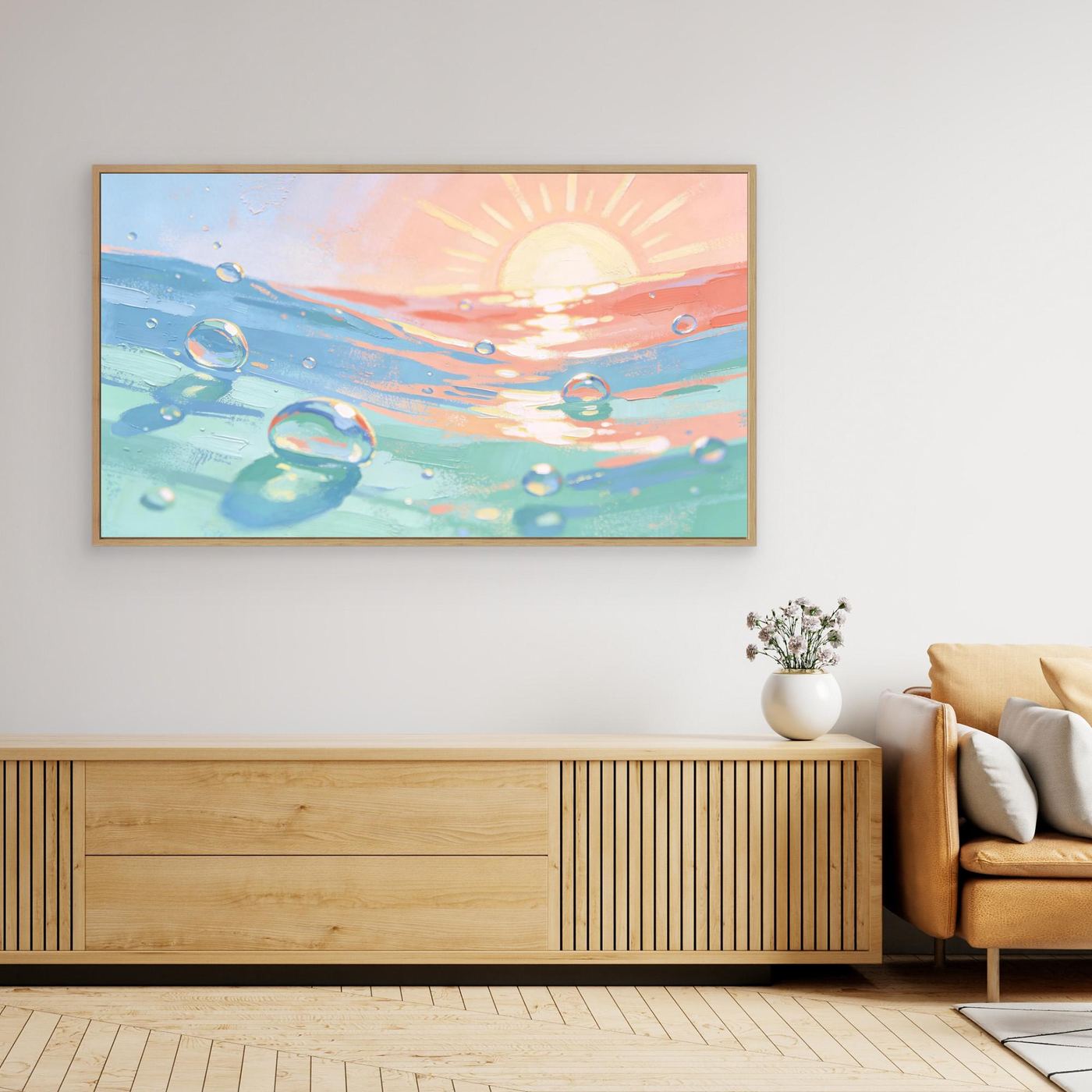 Sun And Sea Bubbles Canvas 