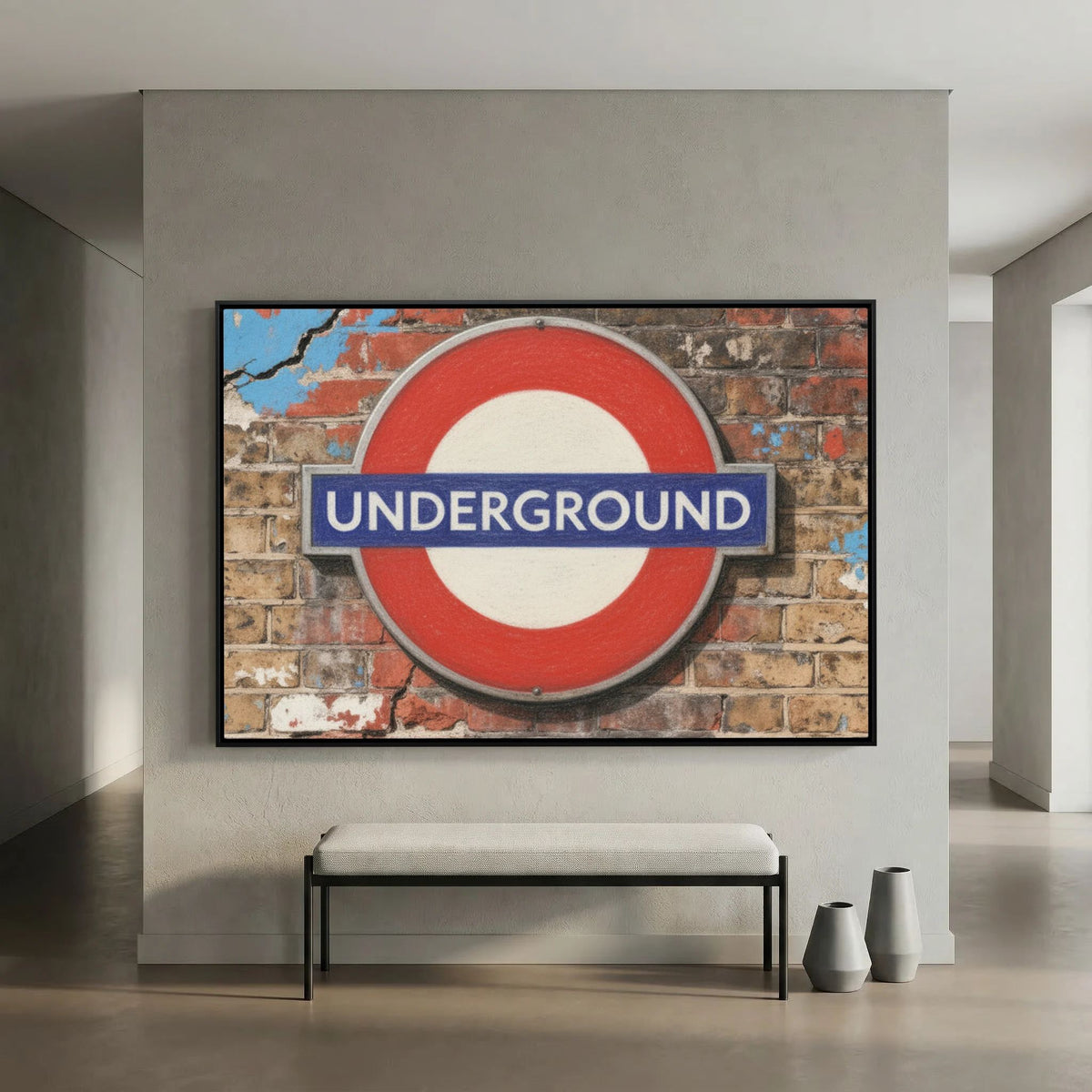 Retro London Underground Sign
