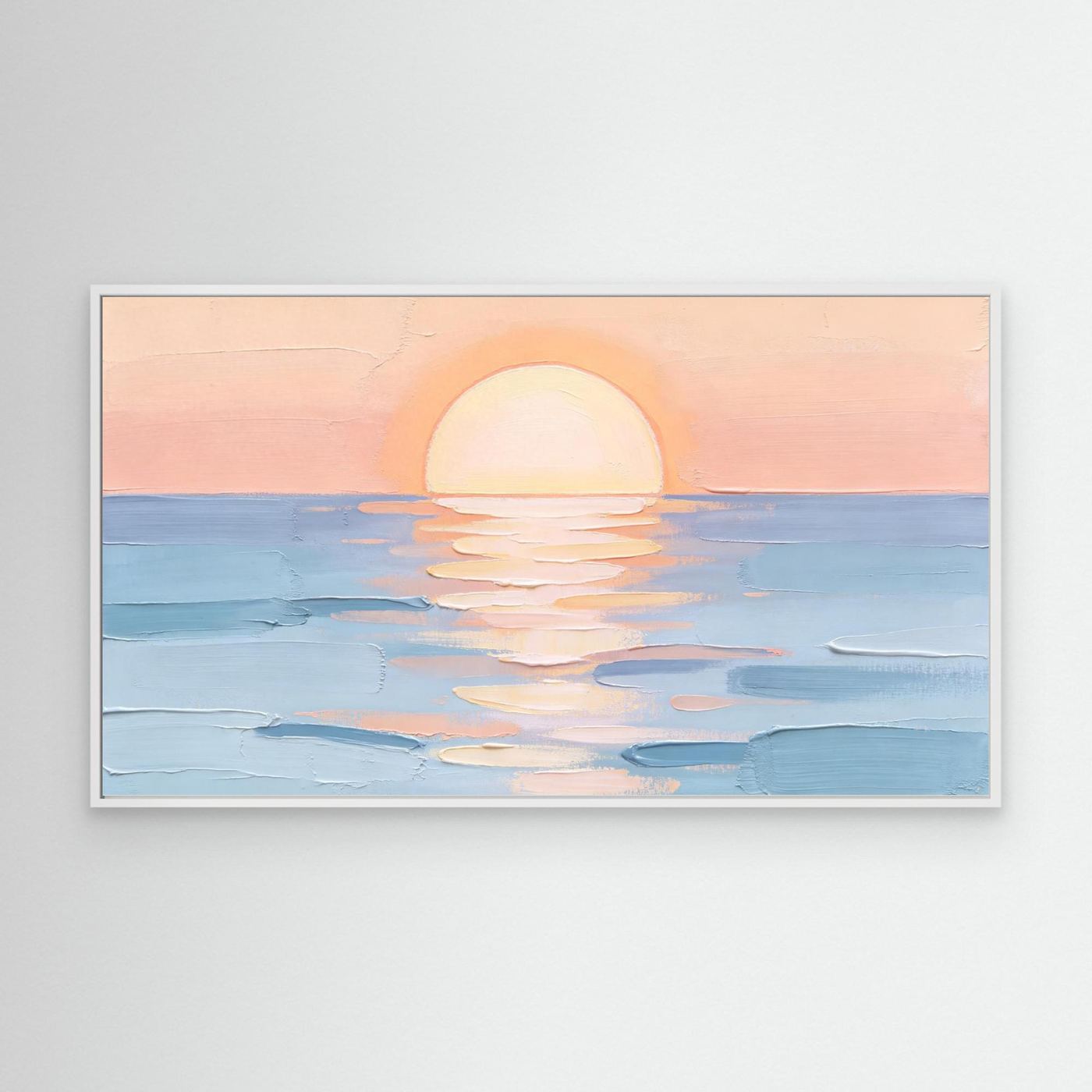Pastel Sun Dip Wall Canvas