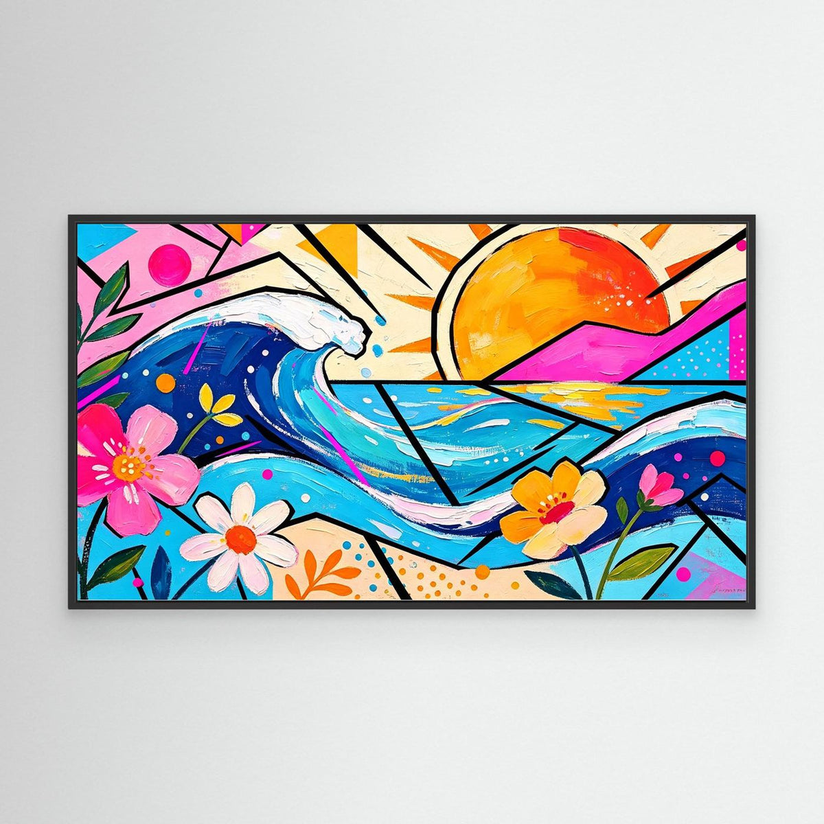 Pastel Pacific Beach Canvas Wall Art