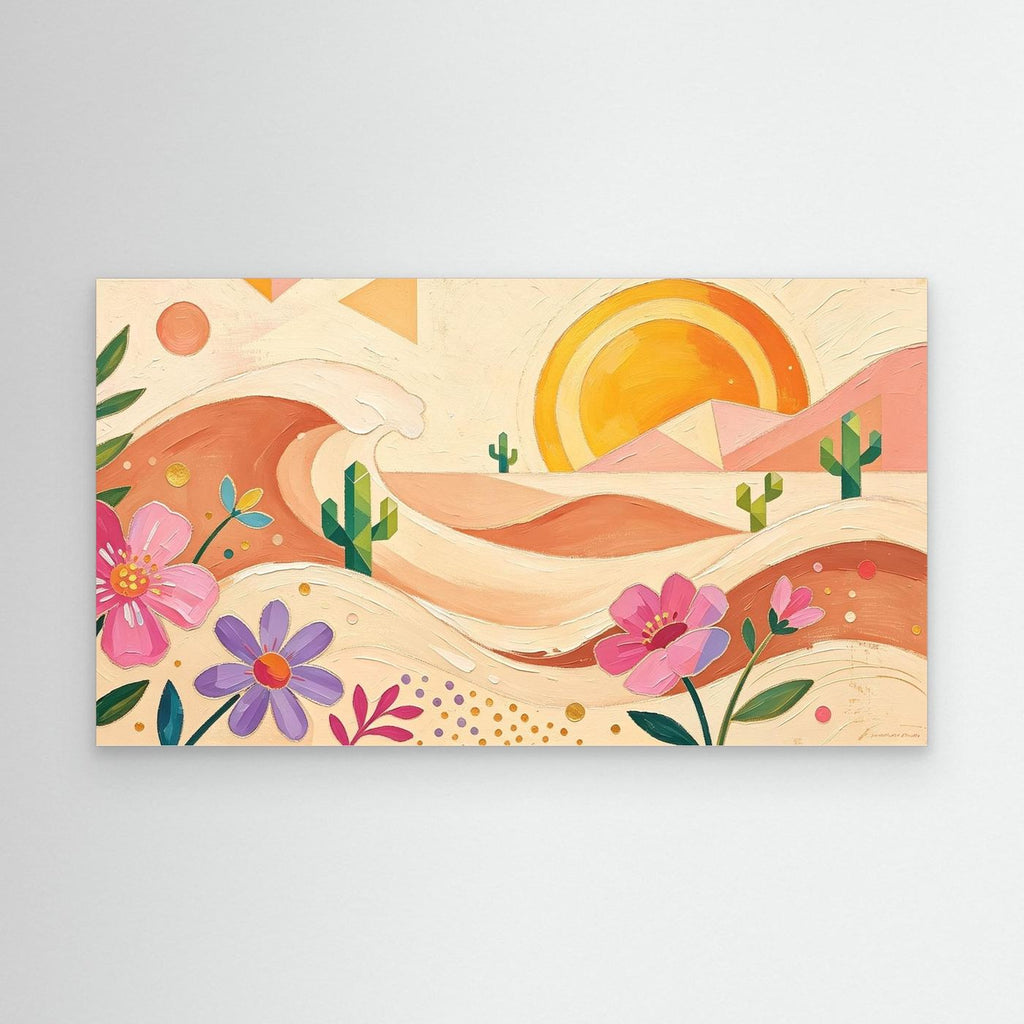 Bohemian Desert Sunset Canvas