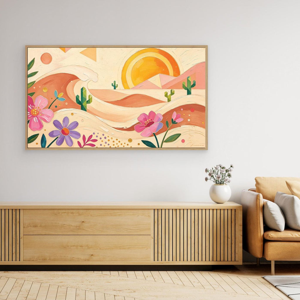 Bohemian Desert Sunset Canvas