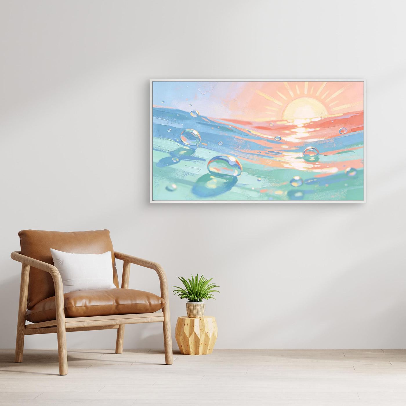 Sun And Sea Bubbles Canvas 