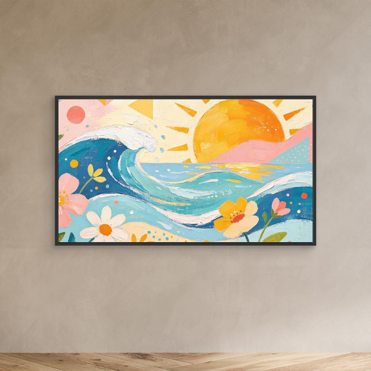Pastel Pacific Bliss Canvas Wall Art