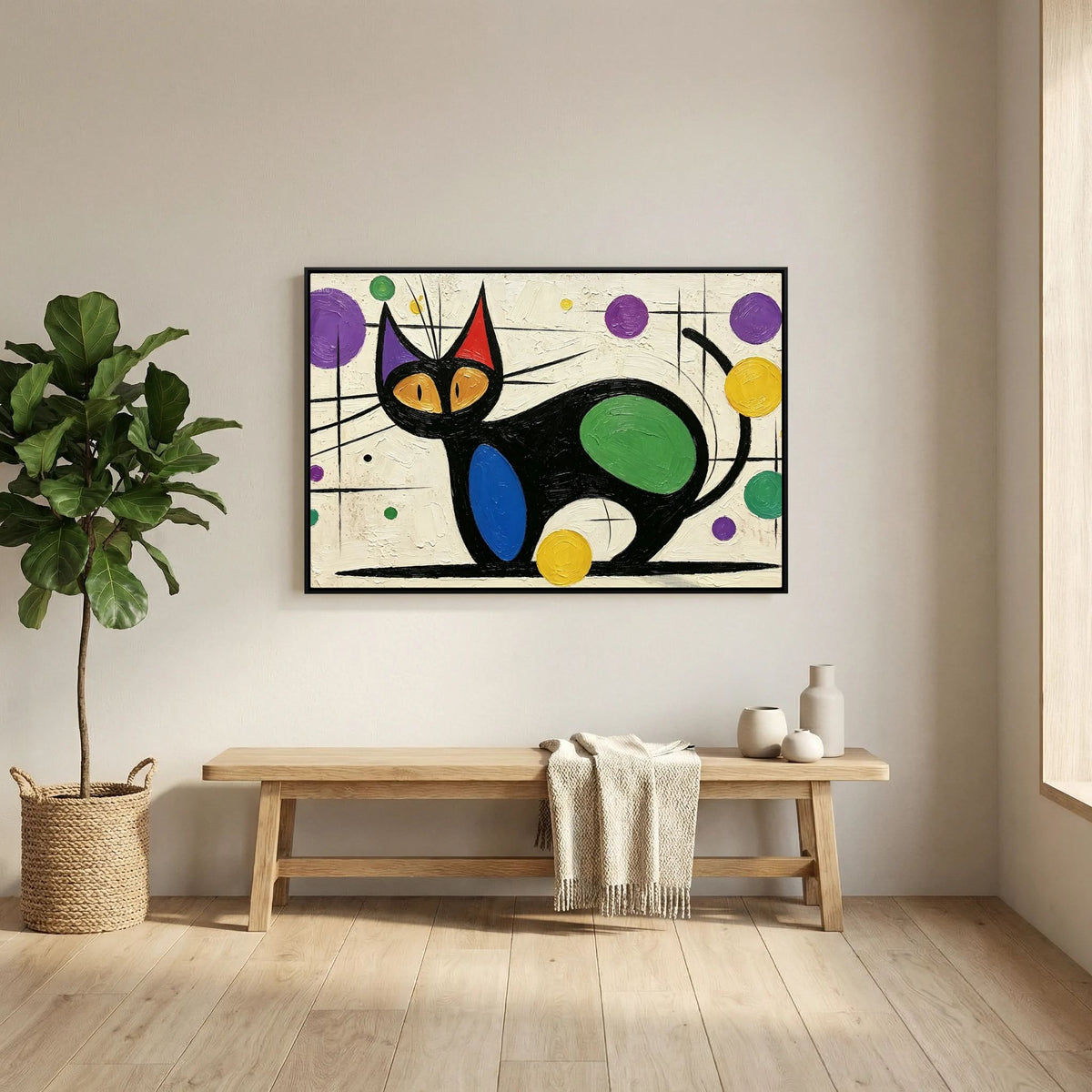 Miro Whiskers Canvas Art