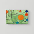 Green Cat Canvas Art
