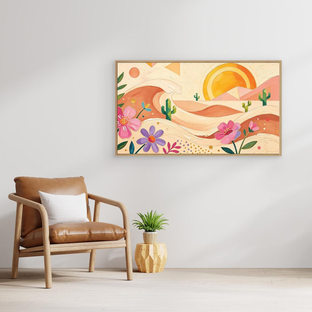 Bohemian Desert Sunset Canvas