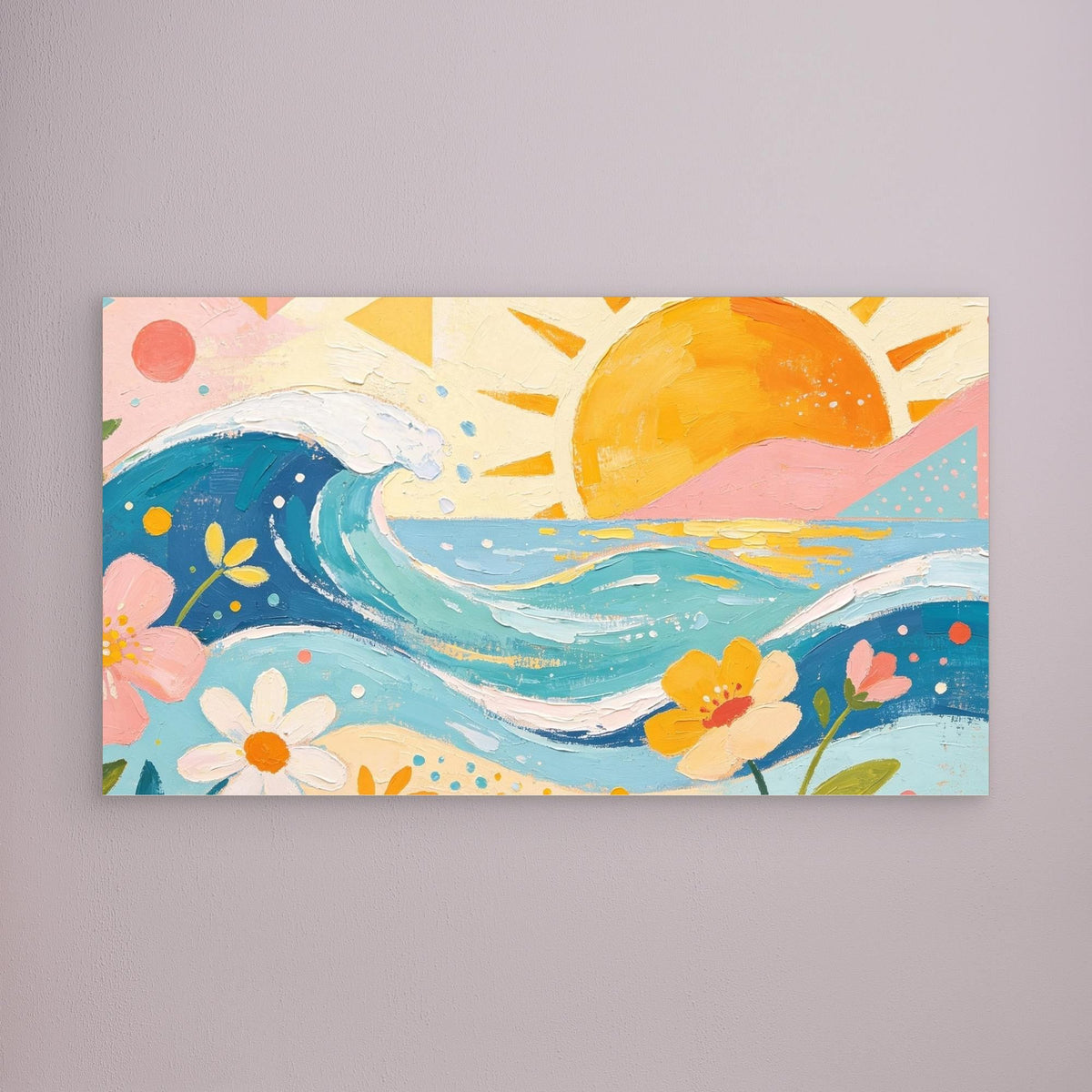 Pastel Pacific Bliss Canvas Wall Art