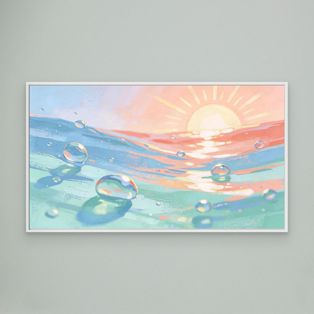 Sun And Sea Bubbles Canvas 
