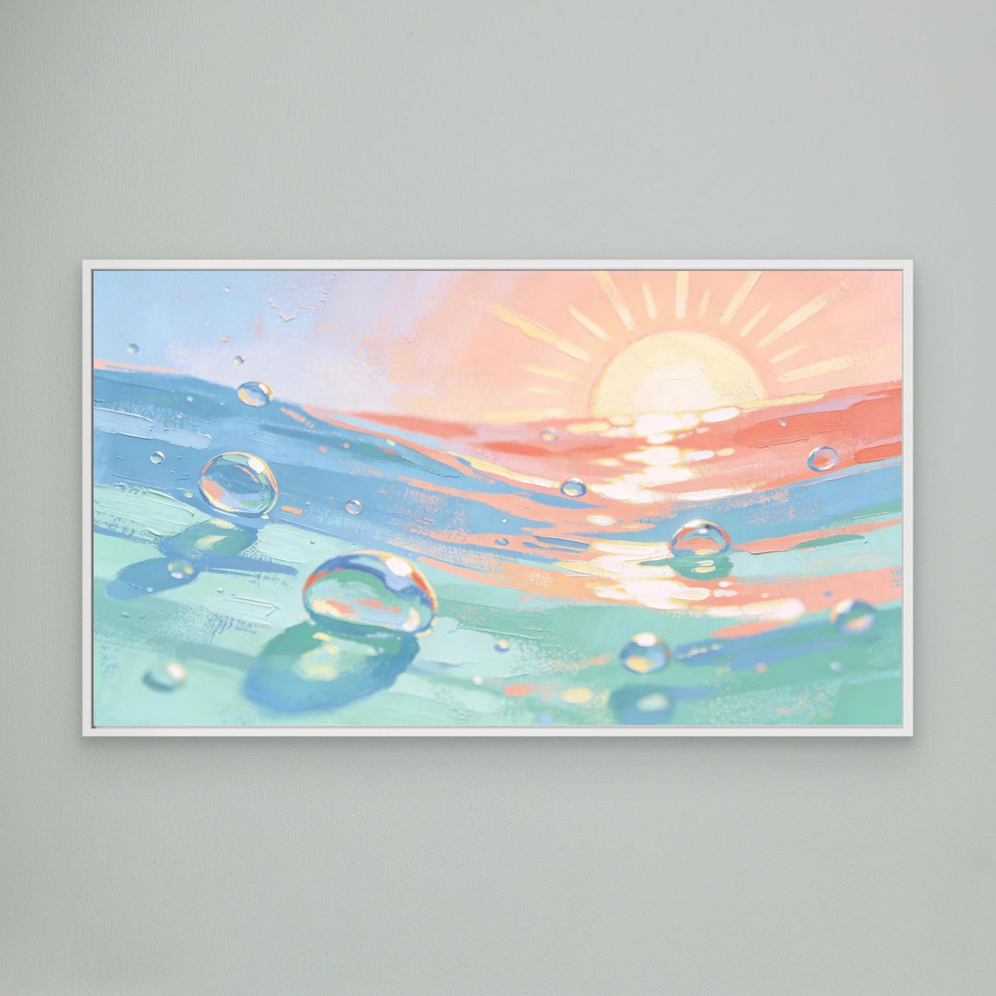 Sun And Sea Bubbles Canvas 