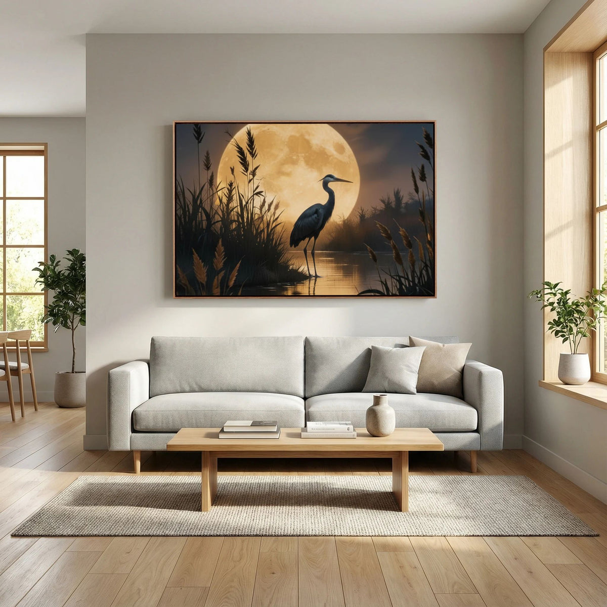 Heron In Wetlands