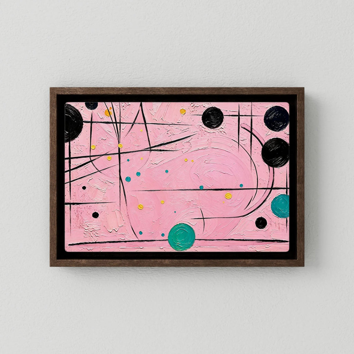 Pink Cat Canvas Art