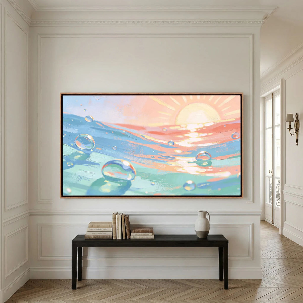 Sun And Sea Bubbles Canvas 