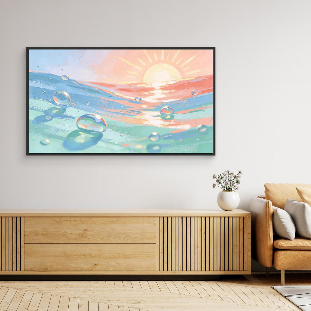 Sun And Sea Bubbles Canvas 