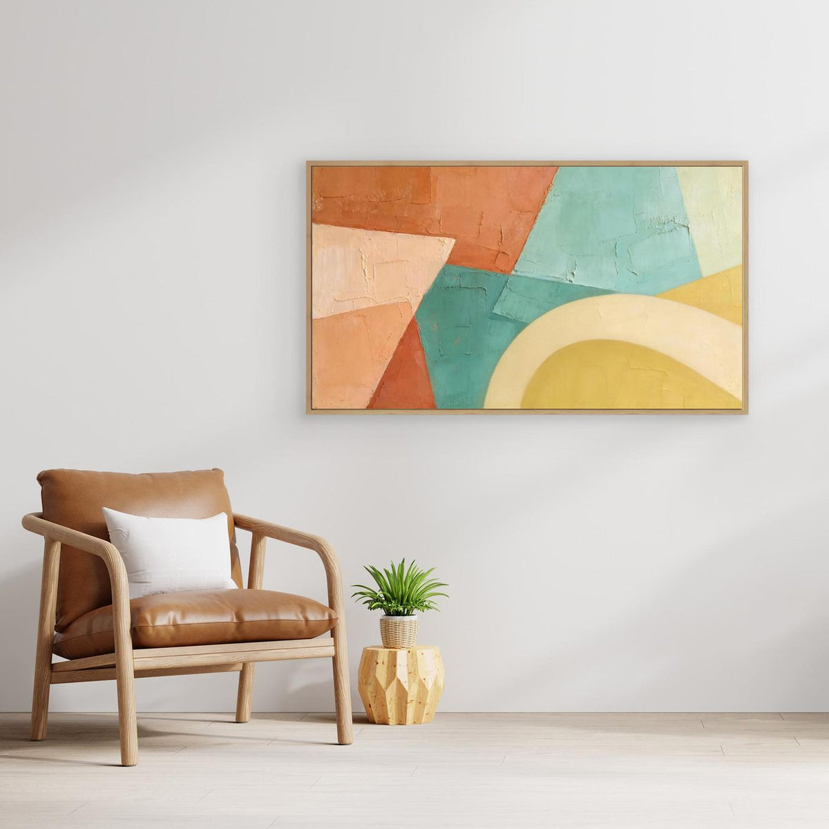Sediment Layers  Large Wall Canvas 